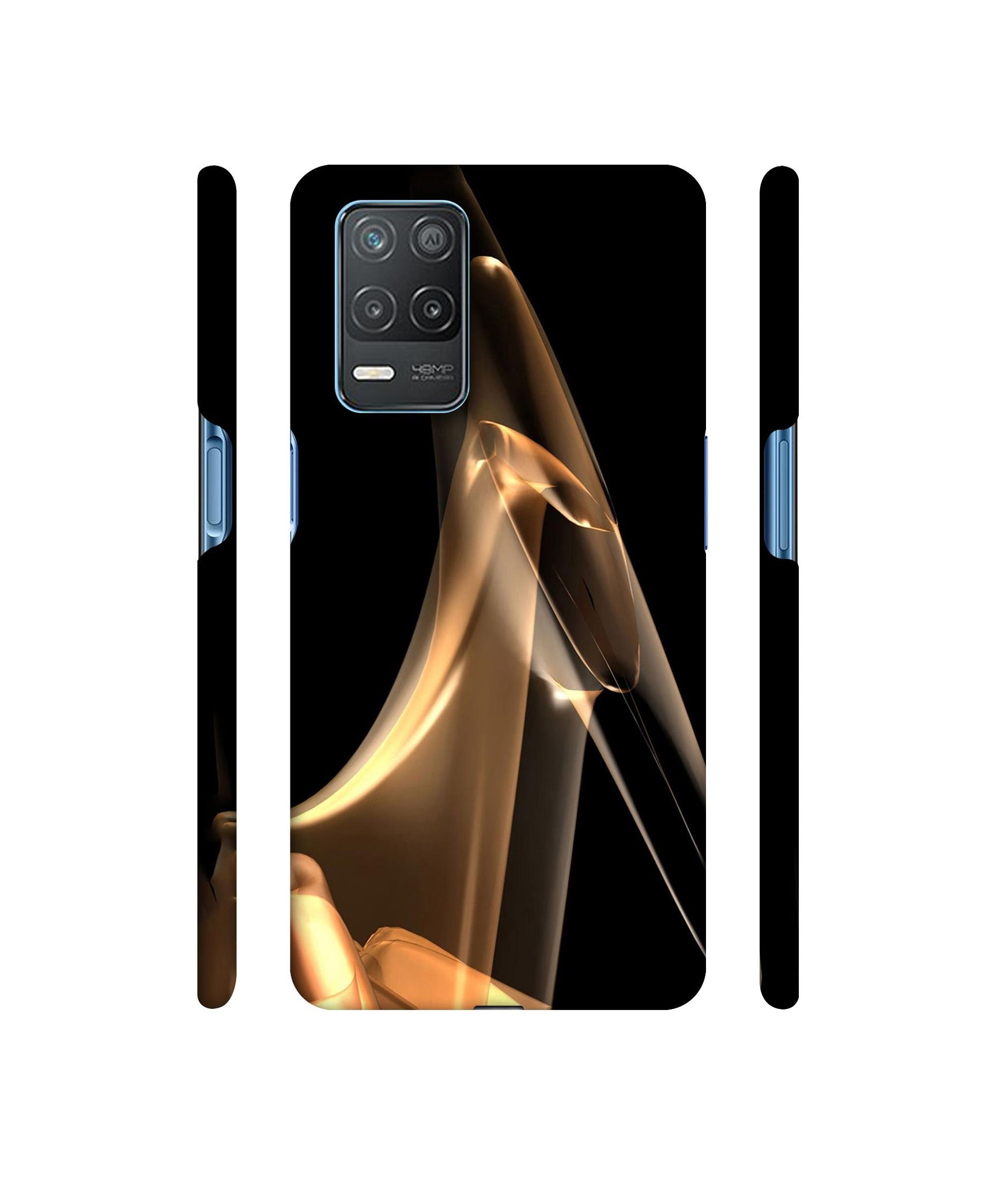 Gold Smoke Designer Hard Back Cover for Realme 8 5G / Realme 8s 5G