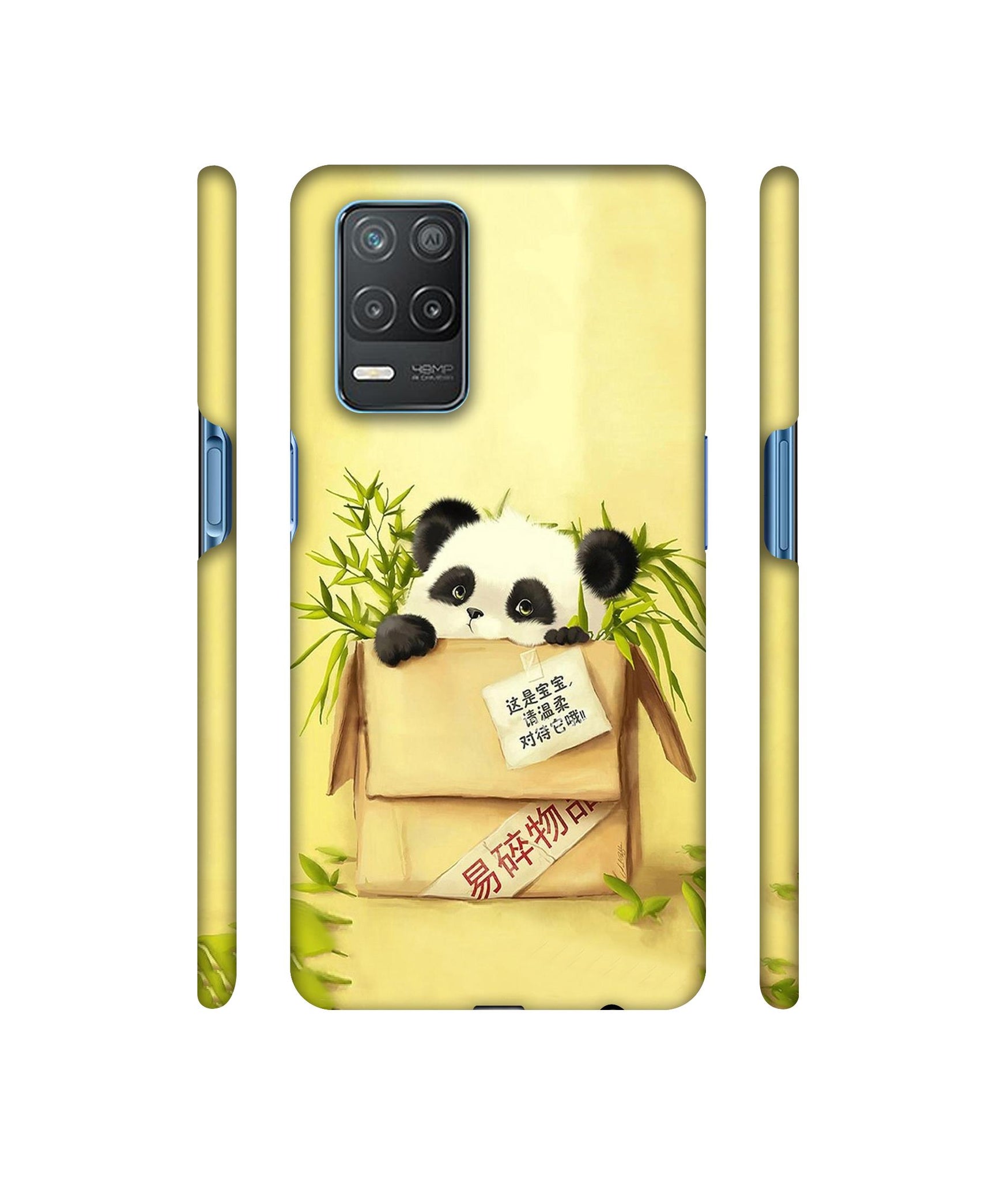 Panda In Box Designer Hard Back Cover for Realme 8 5G / Realme 8s 5G
