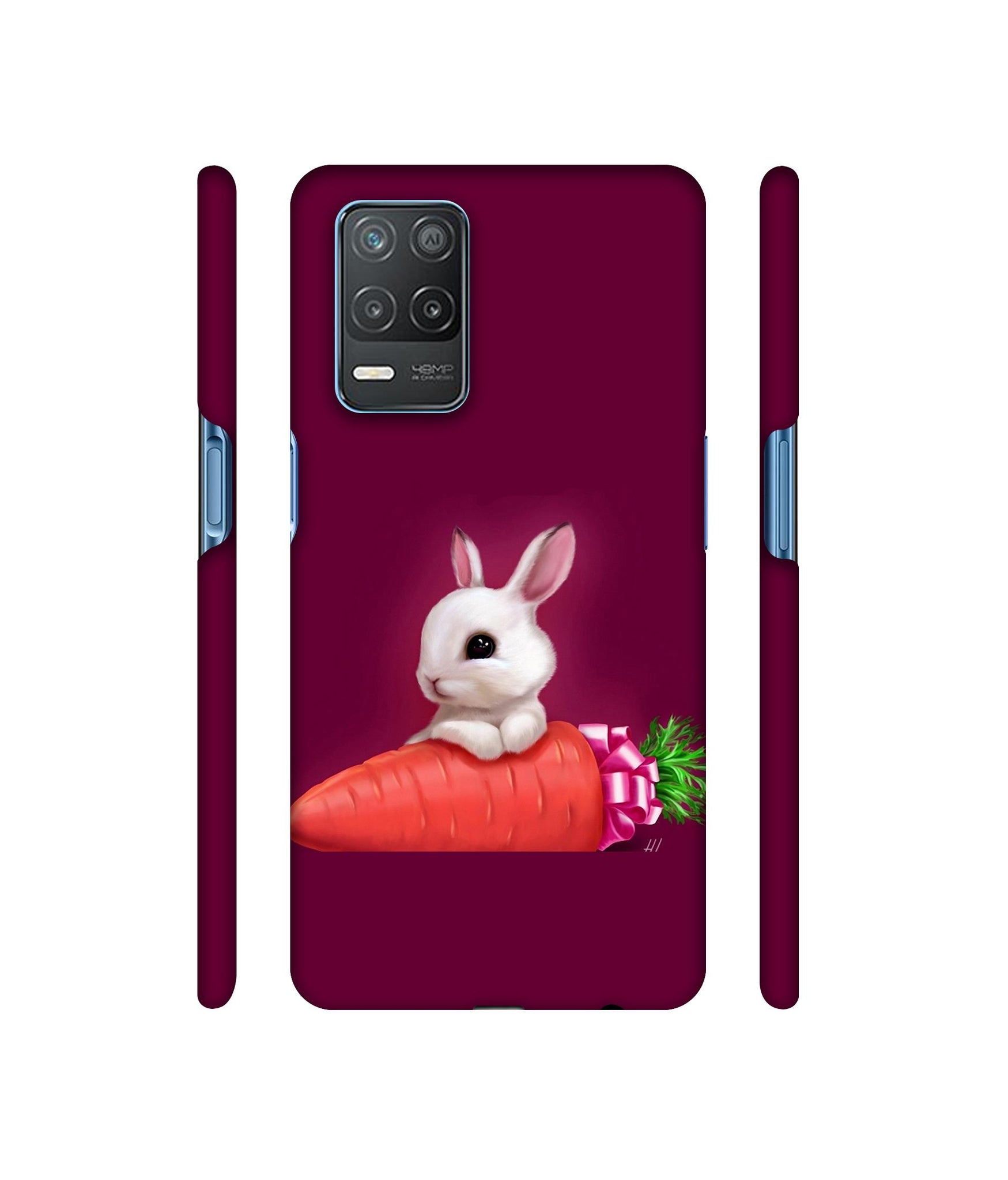 Bunny With Carrot Designer Hard Back Cover for Realme 8 5G / Realme 8s 5G
