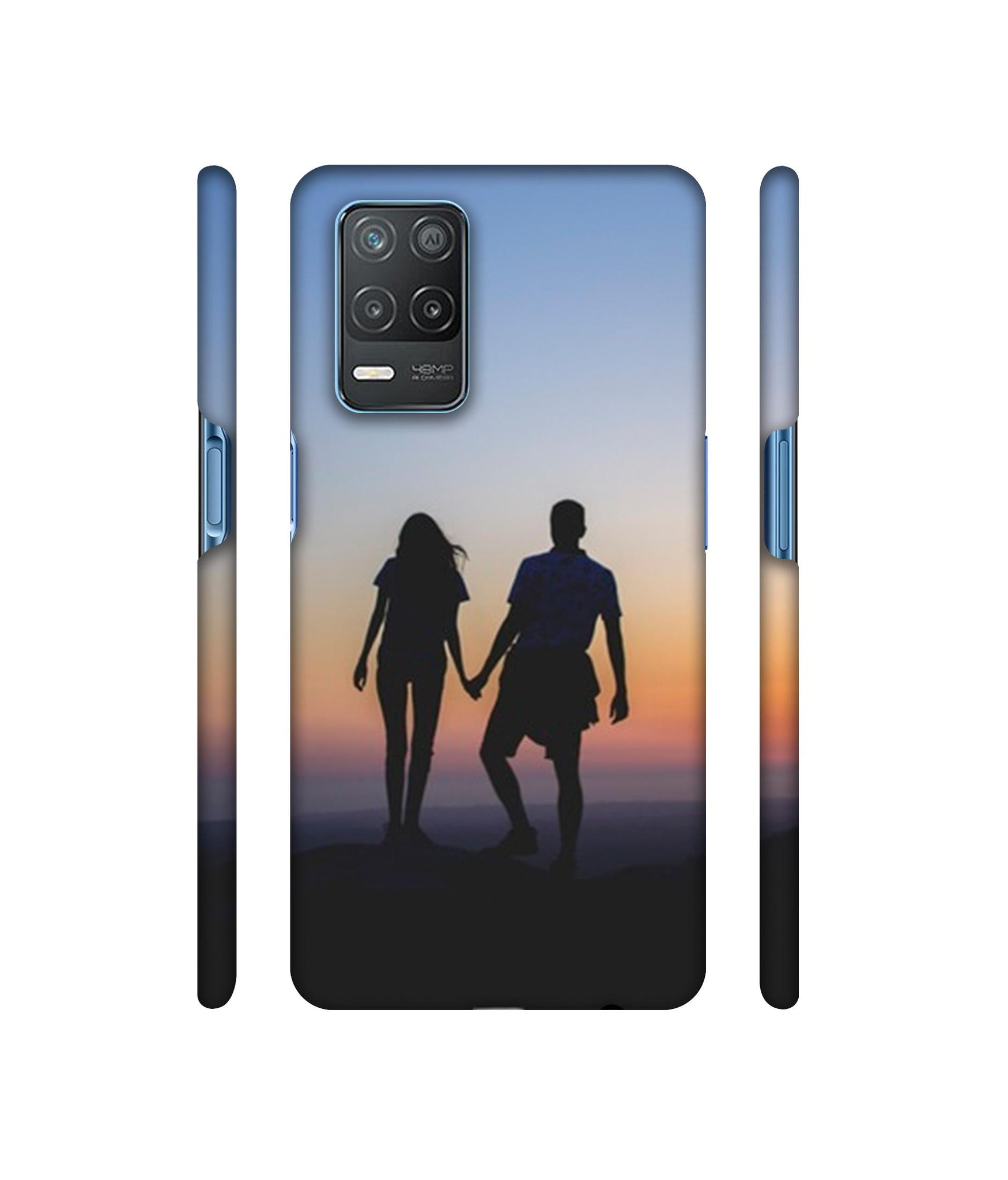 Couple On Beach Designer Hard Back Cover for Realme 8 5G / Realme 8s 5G