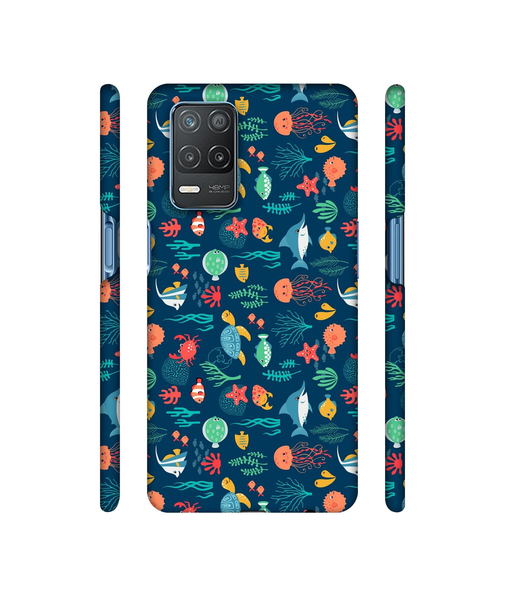 Aquarium Texture Designer Hard Back Cover for Realme 8 5G / Realme 8s 5G