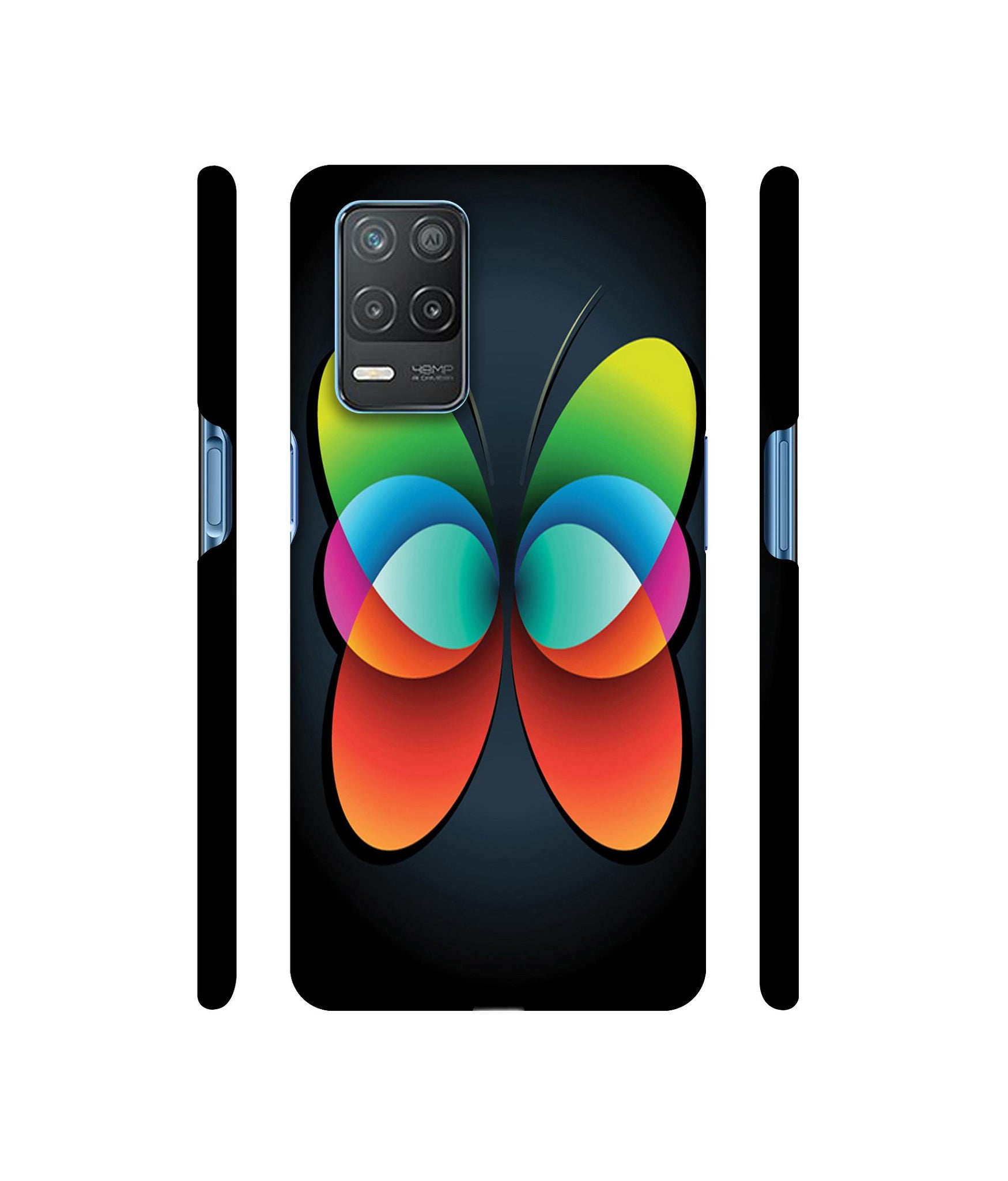 Colourfull Butterfly Designer Hard Back Cover for Realme 8 5G / Realme 8s 5G