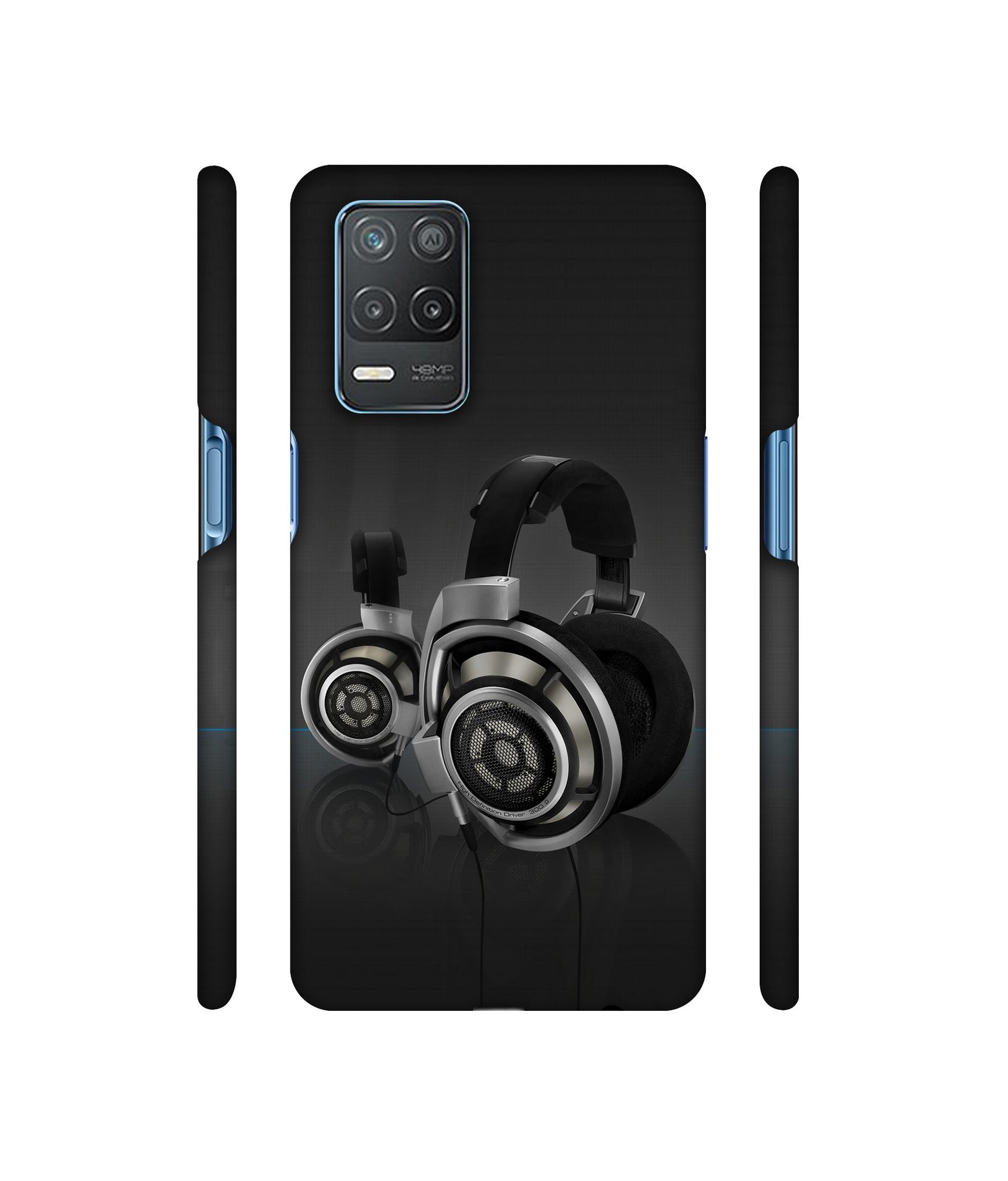 Head Phone Designer Hard Back Cover for Realme 8 5G / Realme 8s 5G