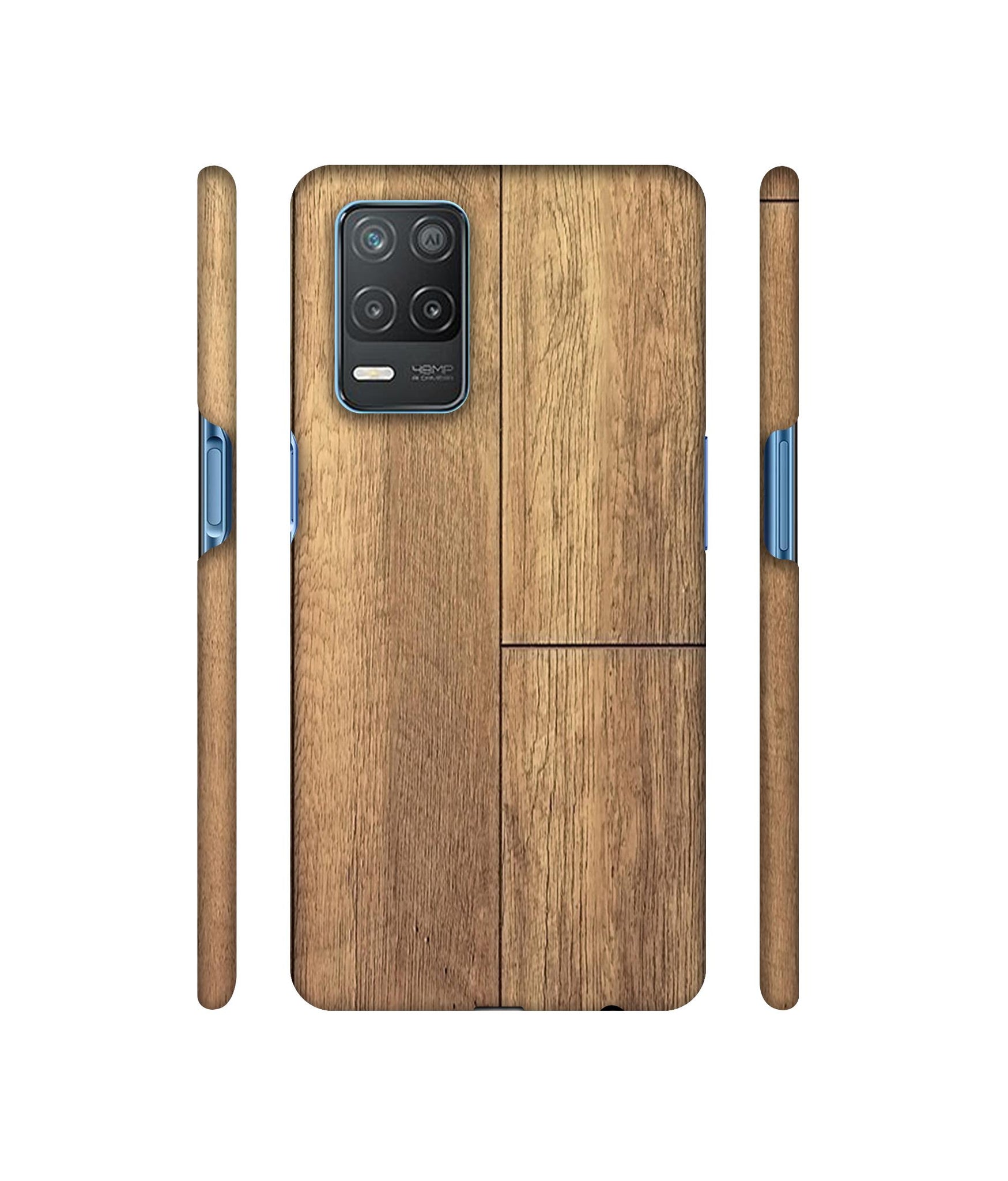 Wood Stretcher Designer Hard Back Cover for Realme 8 5G / Realme 8s 5G