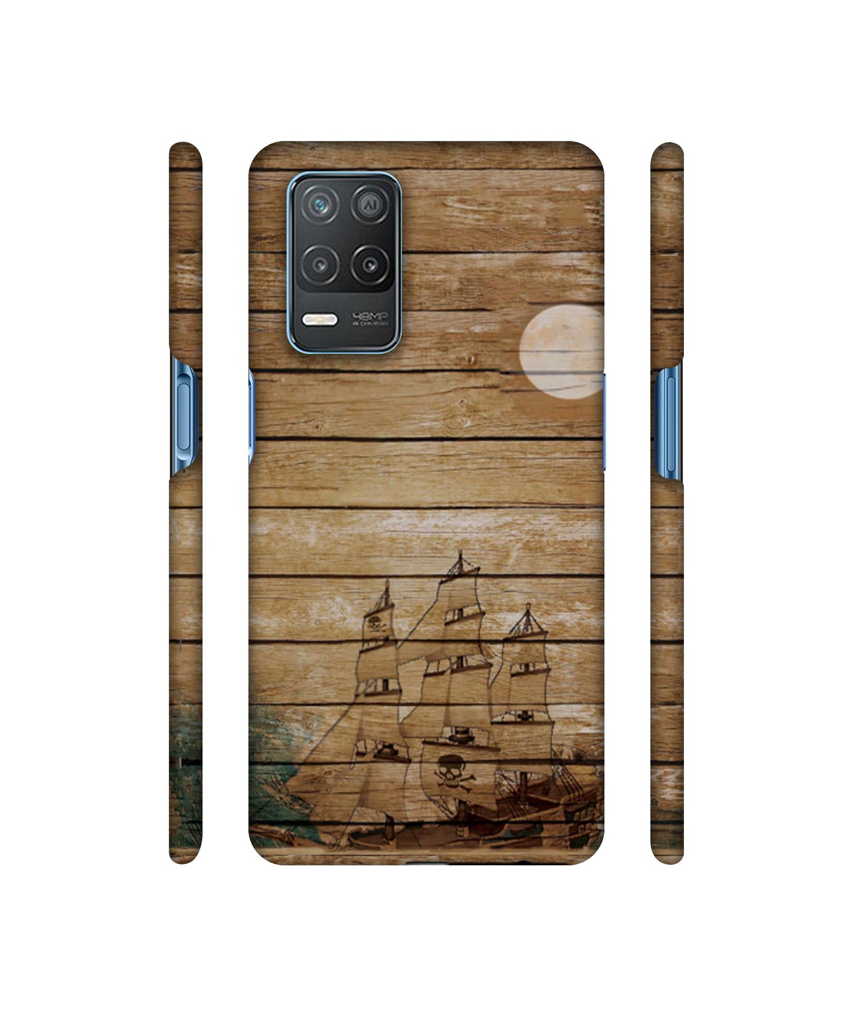 Wooden Pattern Designer Hard Back Cover for Realme 8 5G / Realme 8s 5G