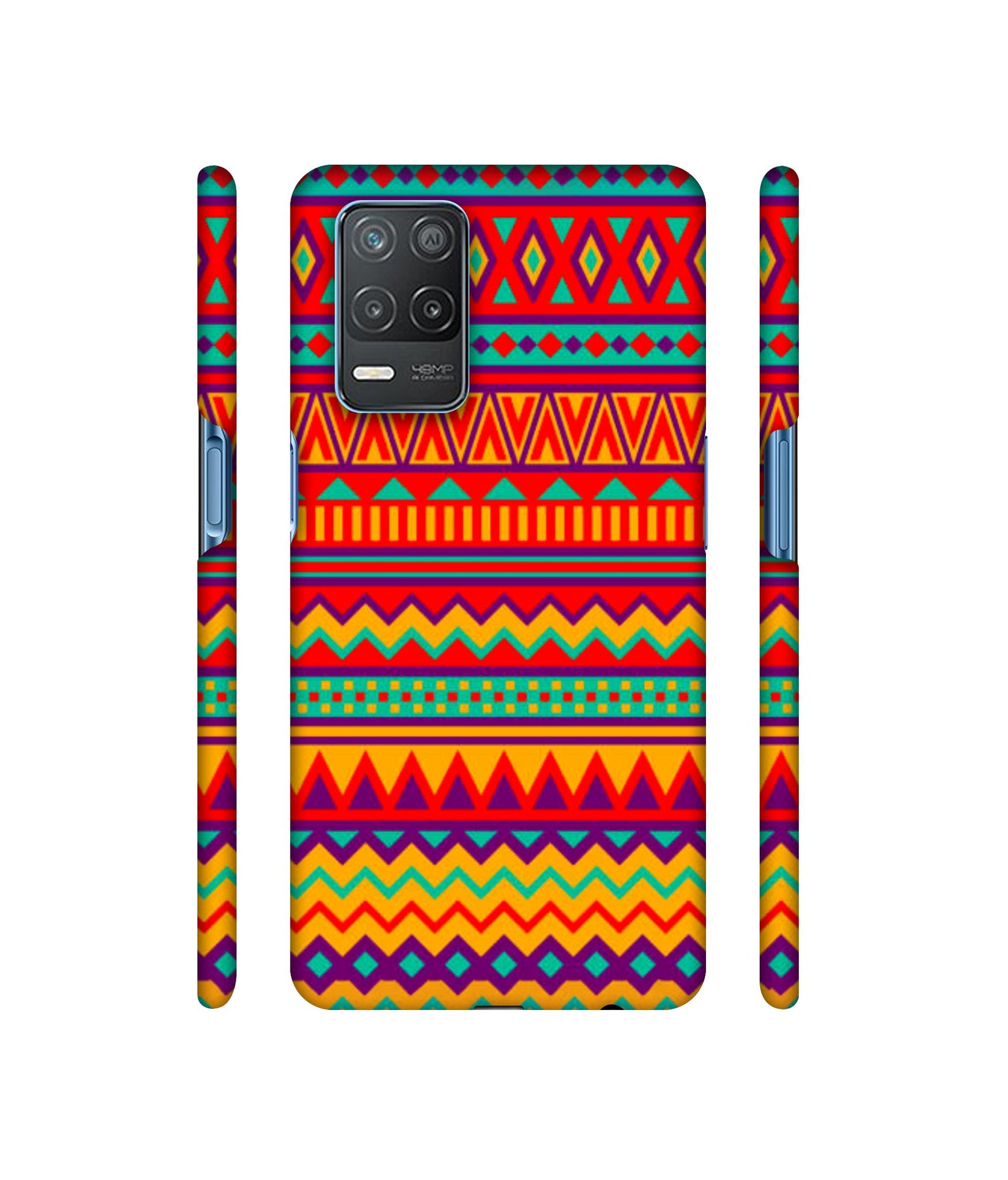 Multicolor Rangoli Art Designer Hard Back Cover for Realme 8 5G / Realme 8s 5G