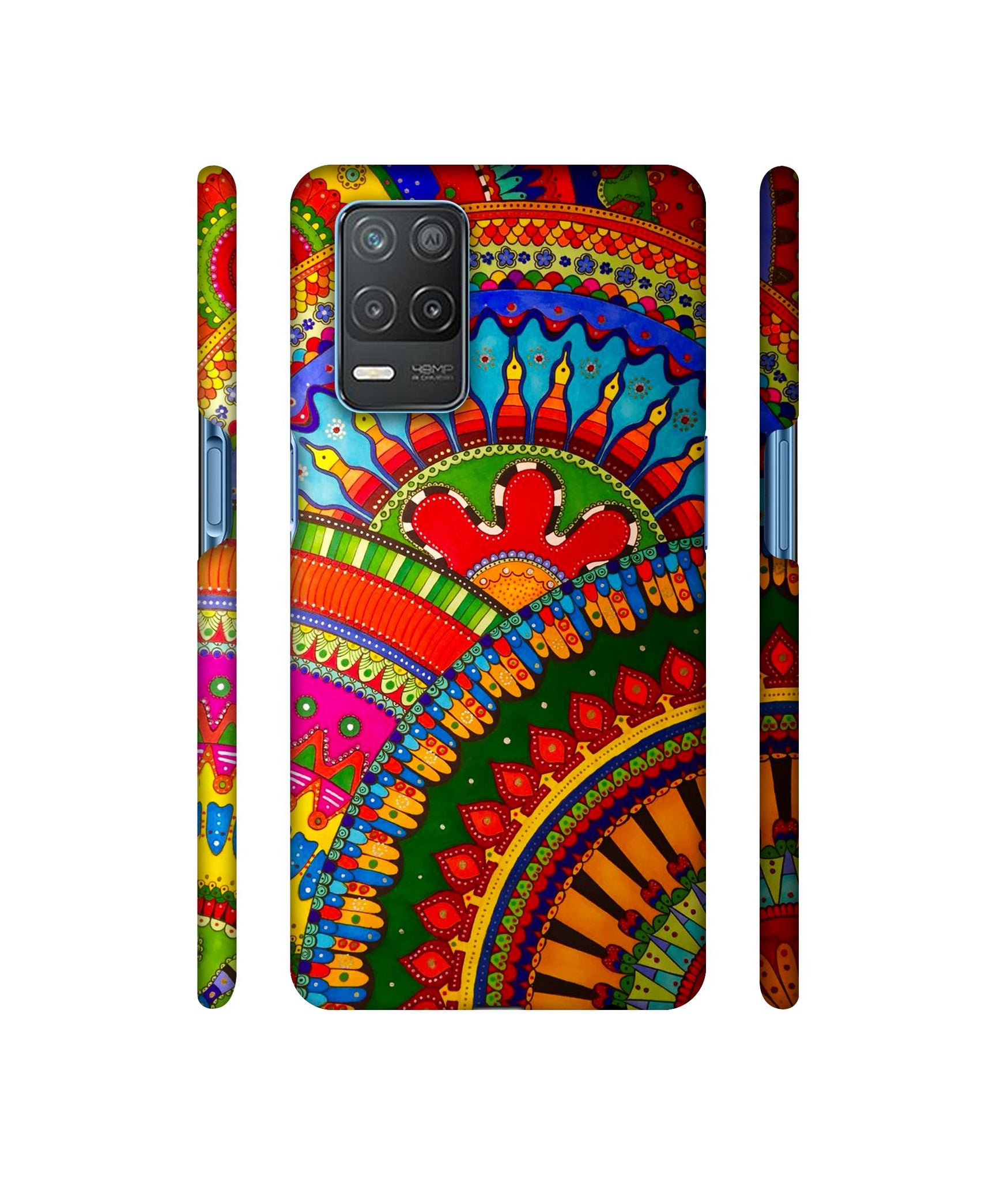 Rajasthani Rangoli Art Designer Hard Back Cover for Realme 8 5G / Realme 8s 5G