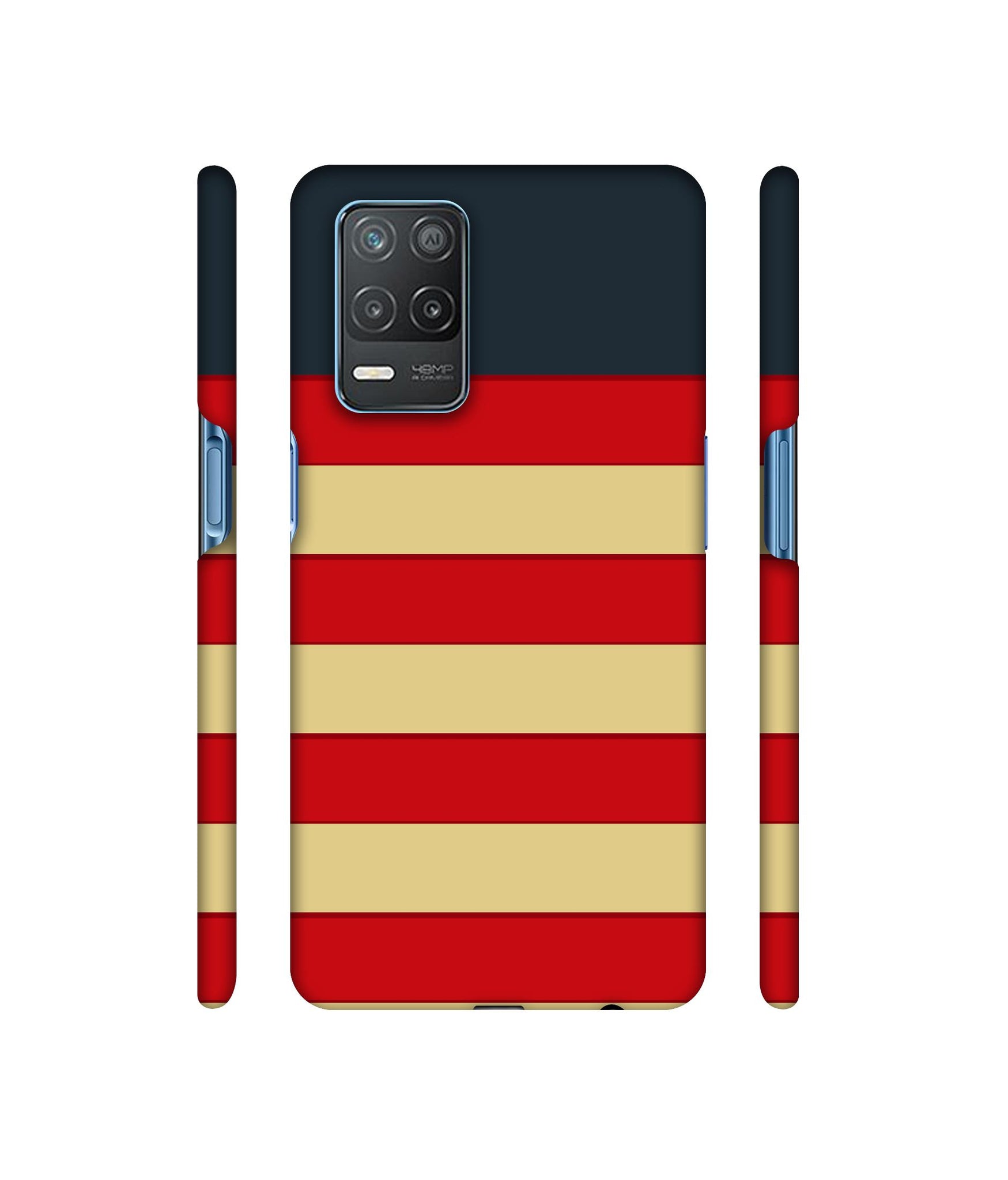 Multicolor Lines Designer Hard Back Cover for Realme 8 5G / Realme 8s 5G