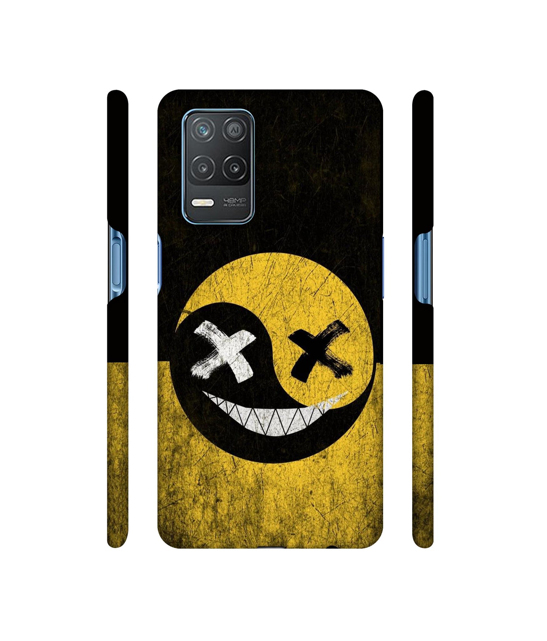 Double Face Smile Designer Hard Back Cover for Realme 8 5G / Realme 8s 5G