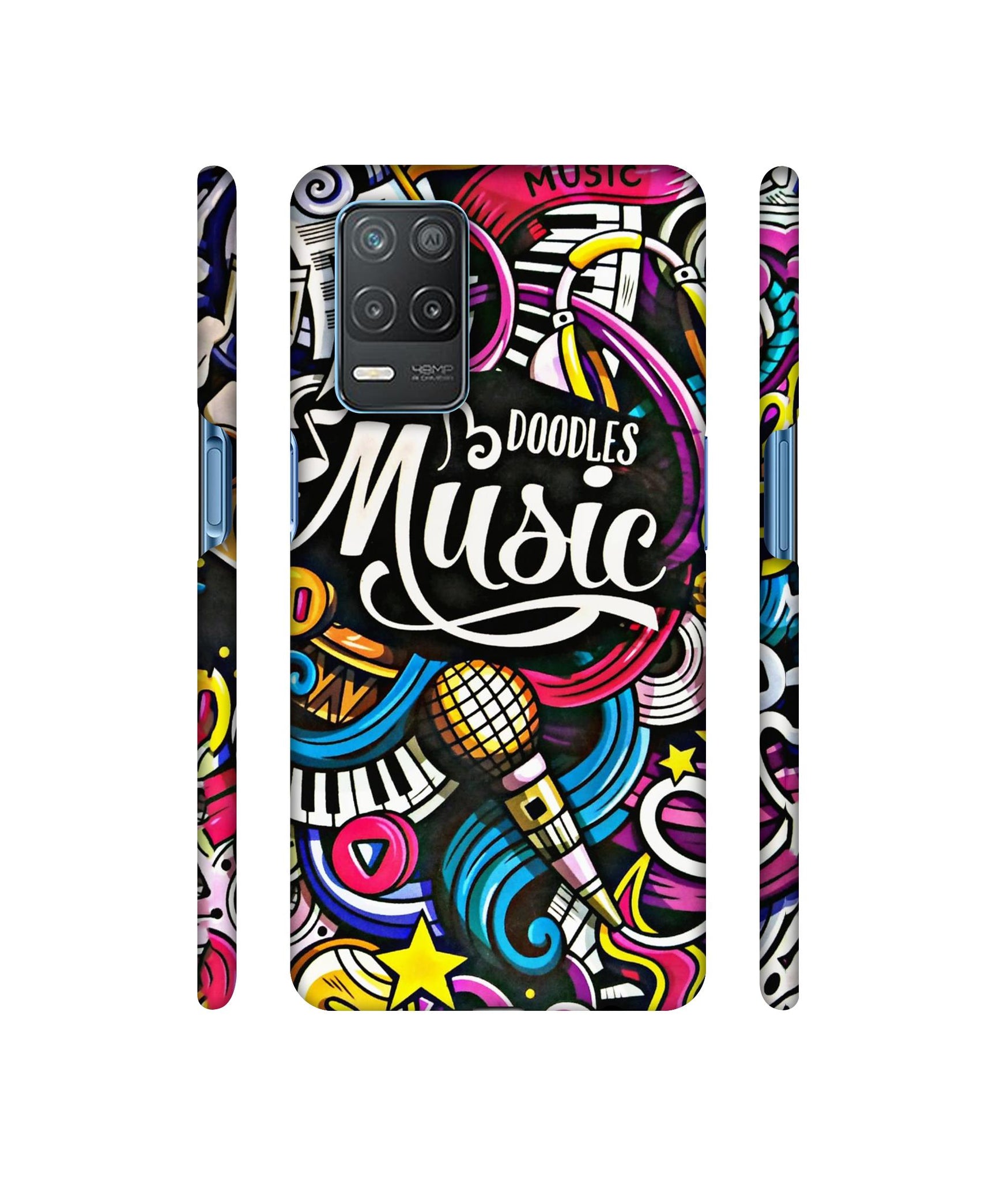 Doodles Music Designer Hard Back Cover for Realme 8 5G / Realme 8s 5G