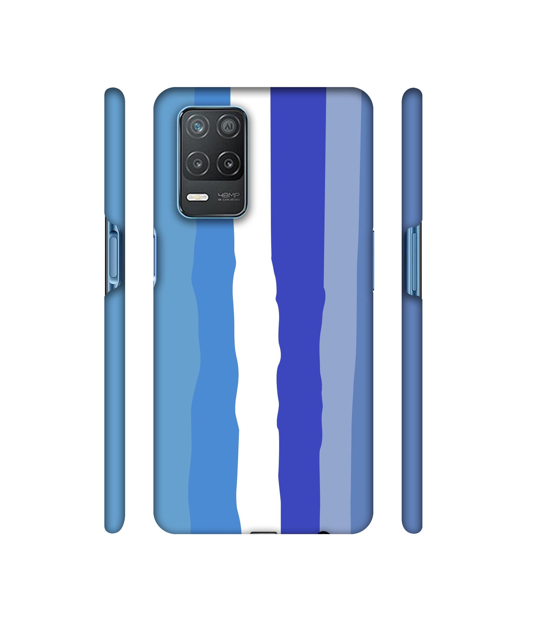 Blue Shade Rainbow Designer Hard Back Cover for Realme 8 5G / Realme 8s 5G