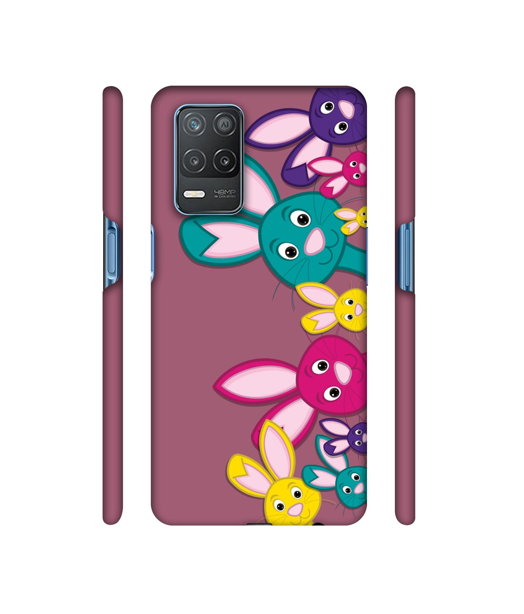 Rabbit Family1 Designer Hard Back Cover for Realme 8 5G / Realme 8s 5G