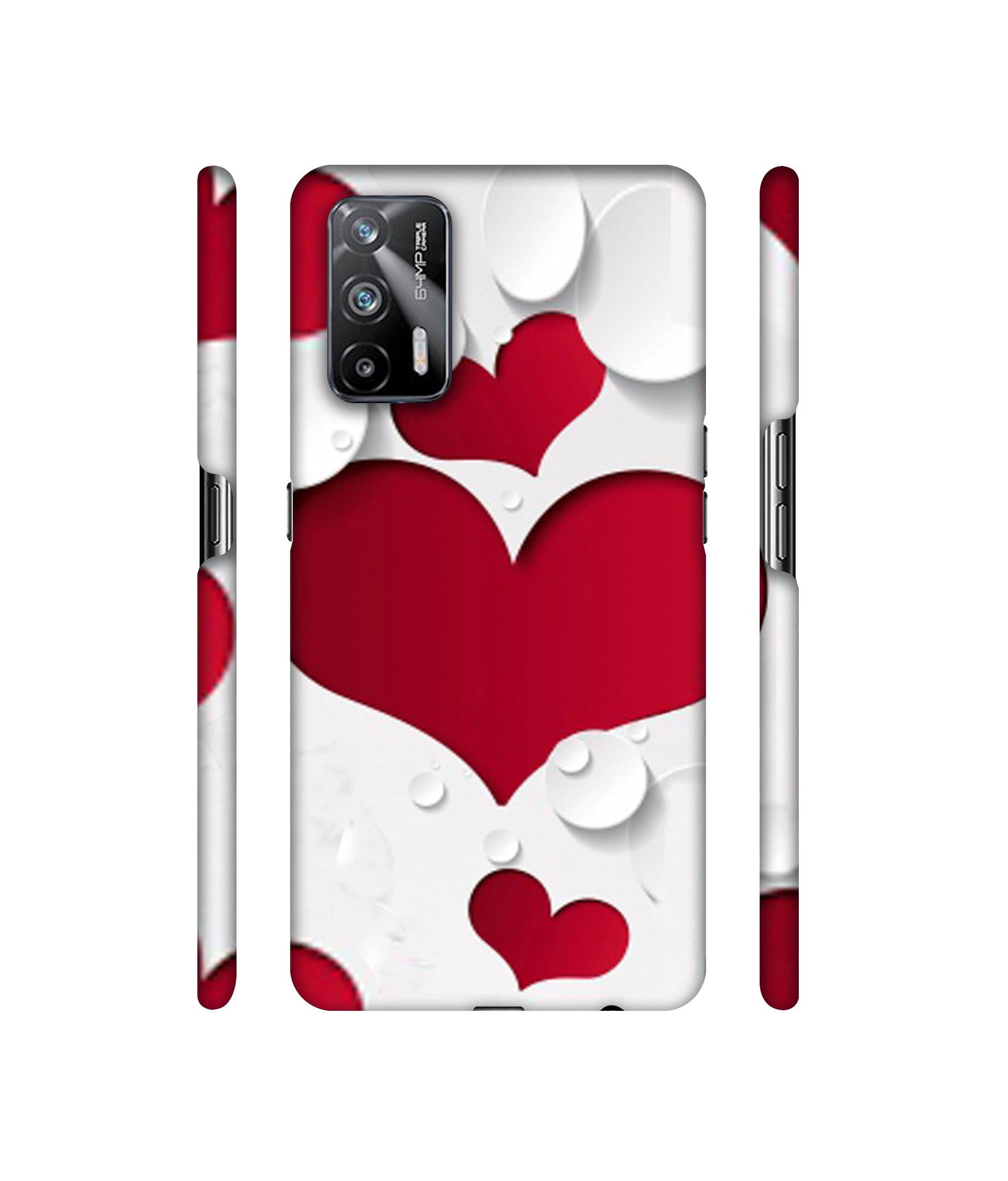 Multiple Hearts Designer Hard Back Cover for Realme X7 Max 5G / Realme GT 5G