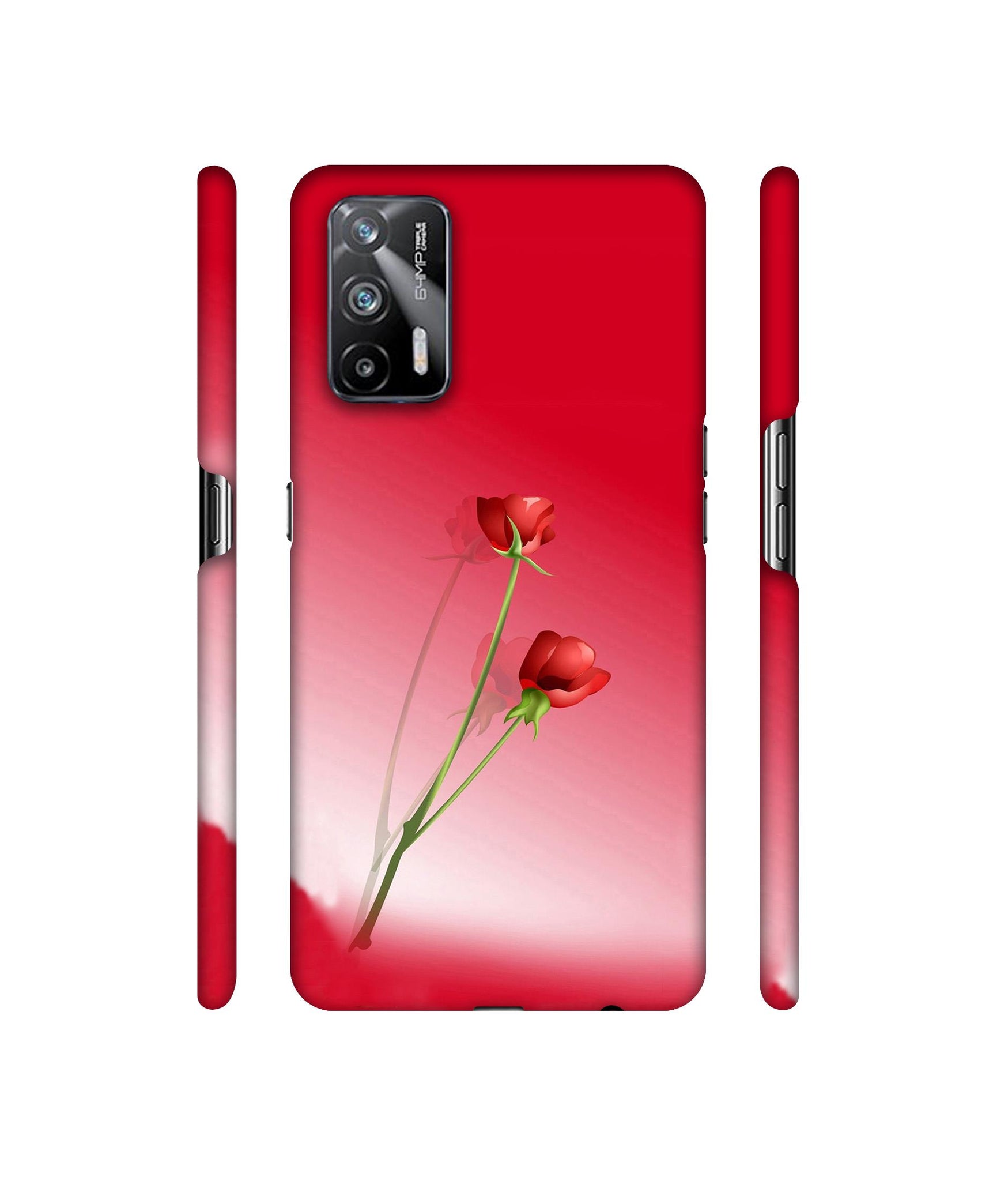 Red Roses Designer Hard Back Cover for Realme X7 Max 5G / Realme GT 5G