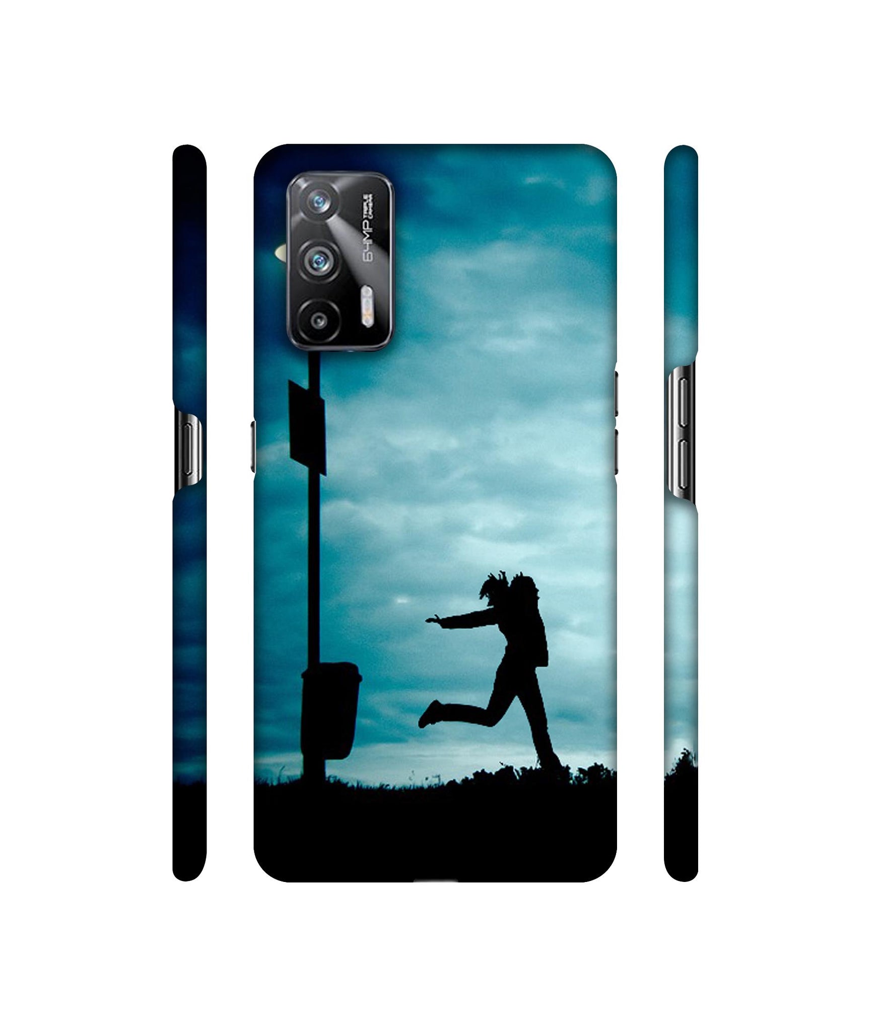 Girl Running At Night Designer Hard Back Cover for Realme X7 Max 5G / Realme GT 5G