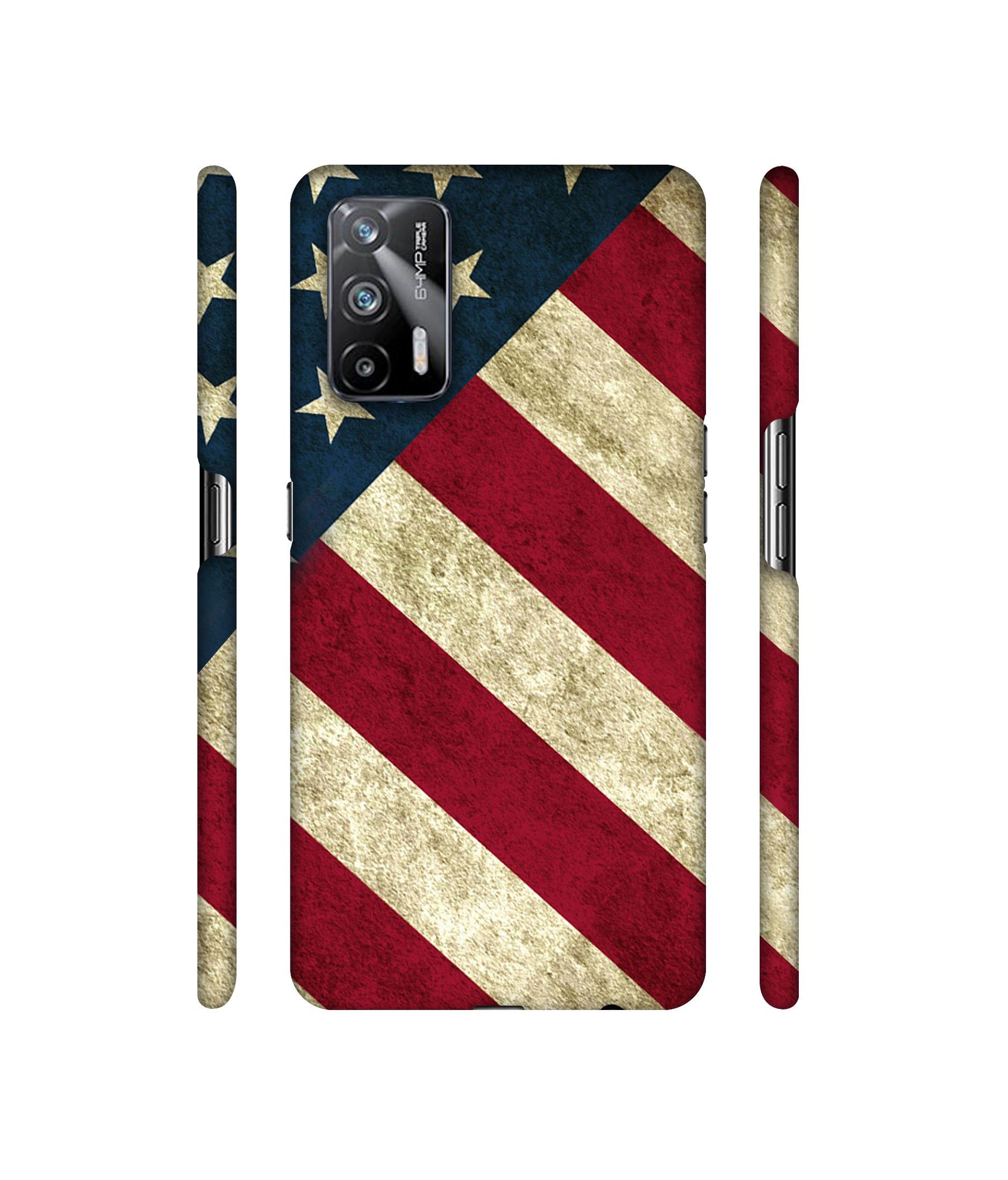 USA Flag Designer Hard Back Cover for Realme X7 Max 5G / Realme GT 5G