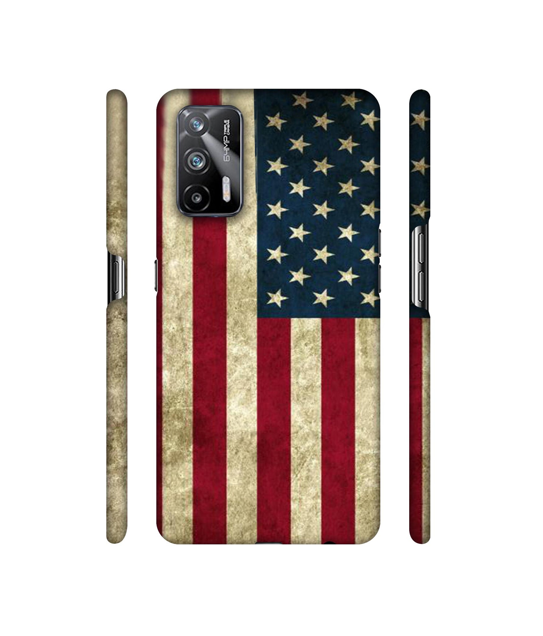Vingate USA Flag Designer Hard Back Cover for Realme X7 Max 5G / Realme GT 5G