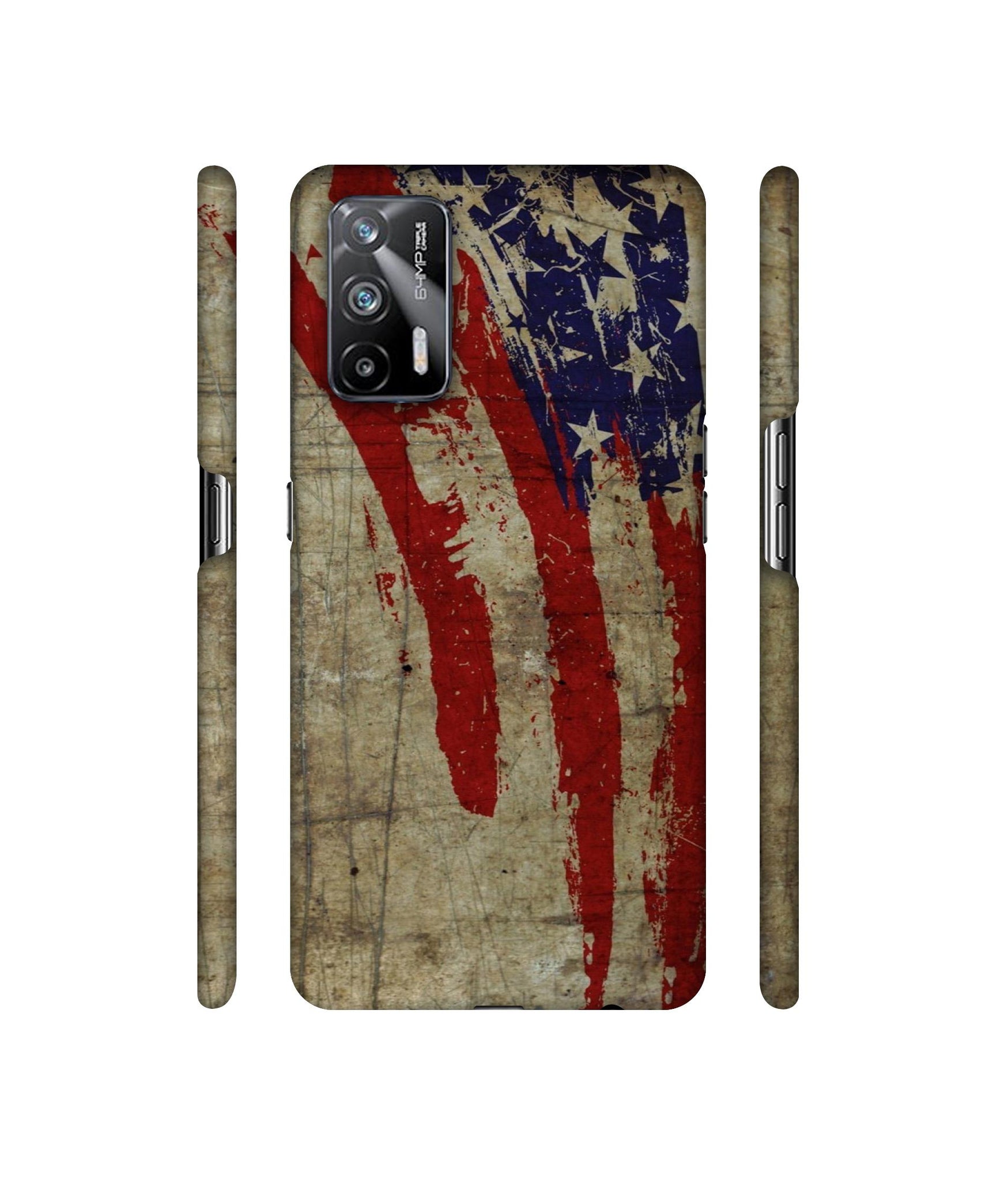 Vintage American Flag Designer Hard Back Cover for Realme X7 Max 5G / Realme GT 5G