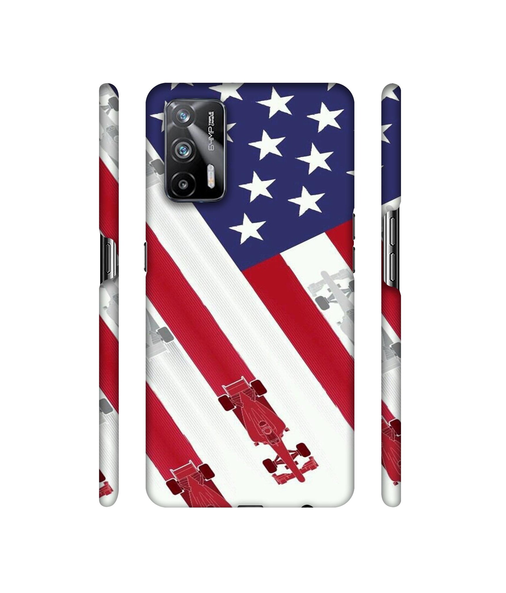 Ferrari On the Zoom Print Designer Hard Back Cover for Realme X7 Max 5G / Realme GT 5G