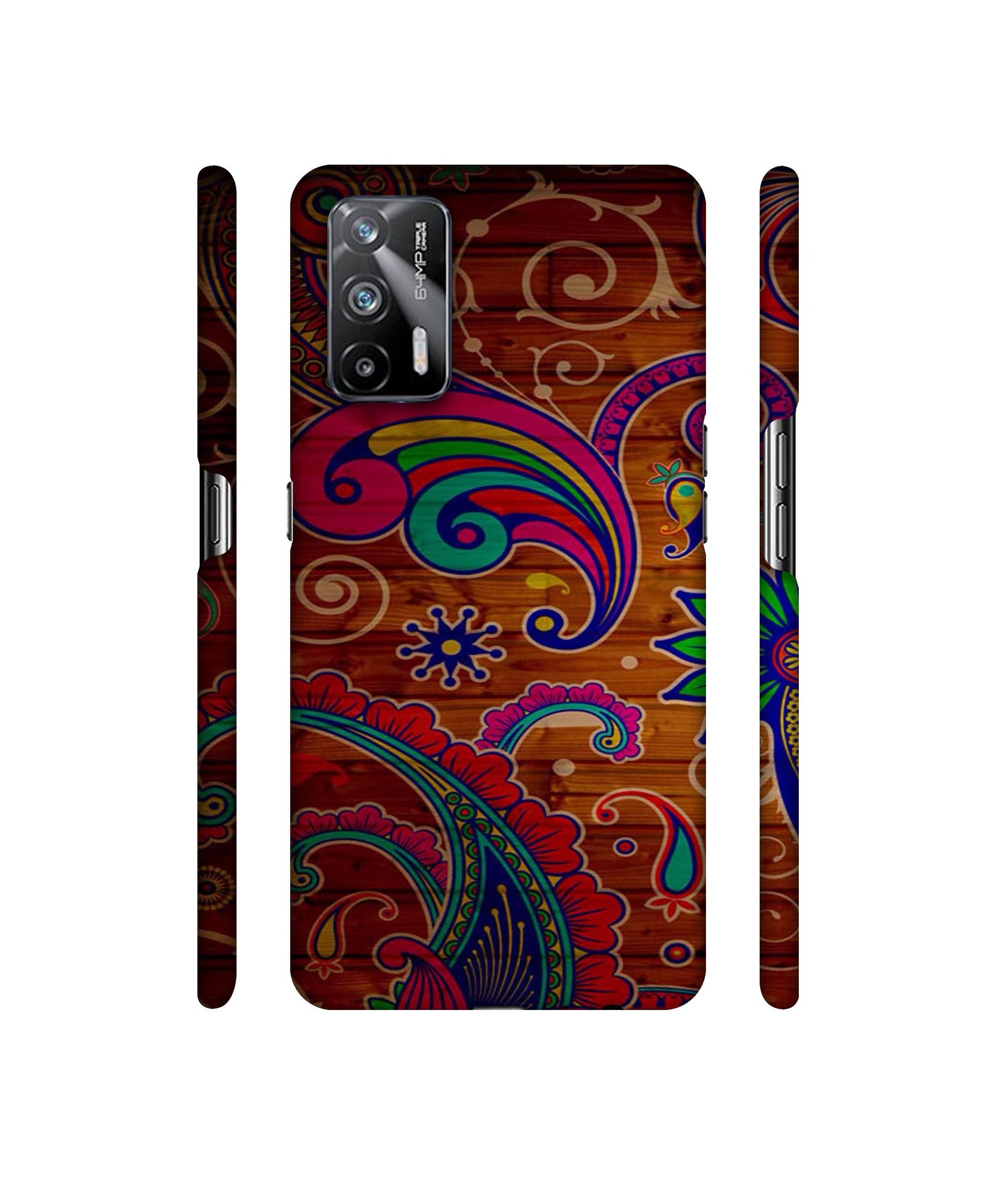 Wooden Pattern Print Designer Hard Back Cover for Realme X7 Max 5G / Realme GT 5G