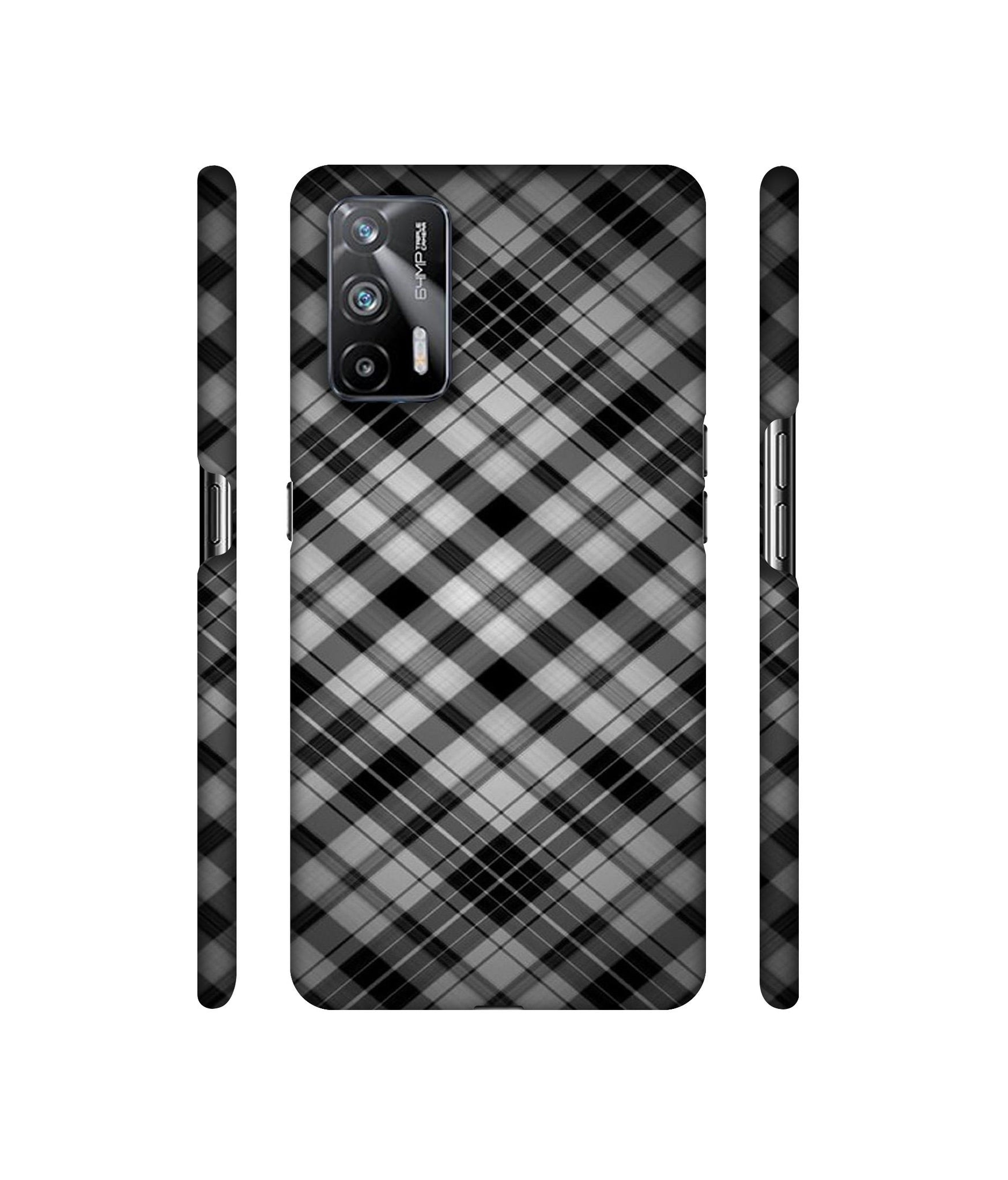 Black Stripes Pattern Designer Hard Back Cover for Realme X7 Max 5G / Realme GT 5G