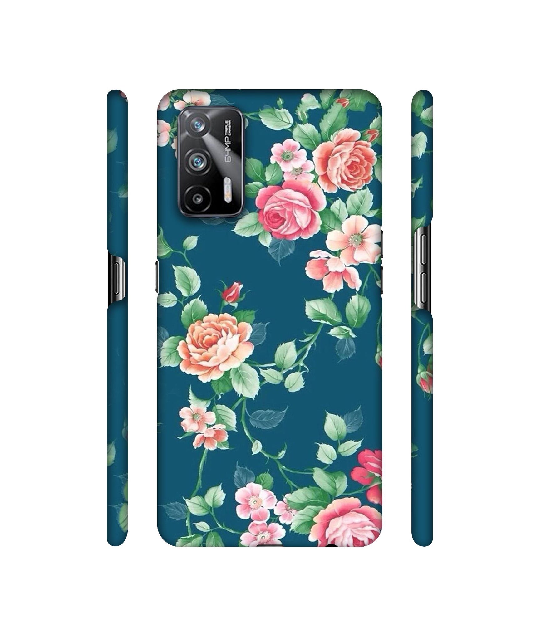 Vintage Floral Designer Hard Back Cover for Realme X7 Max 5G / Realme GT 5G