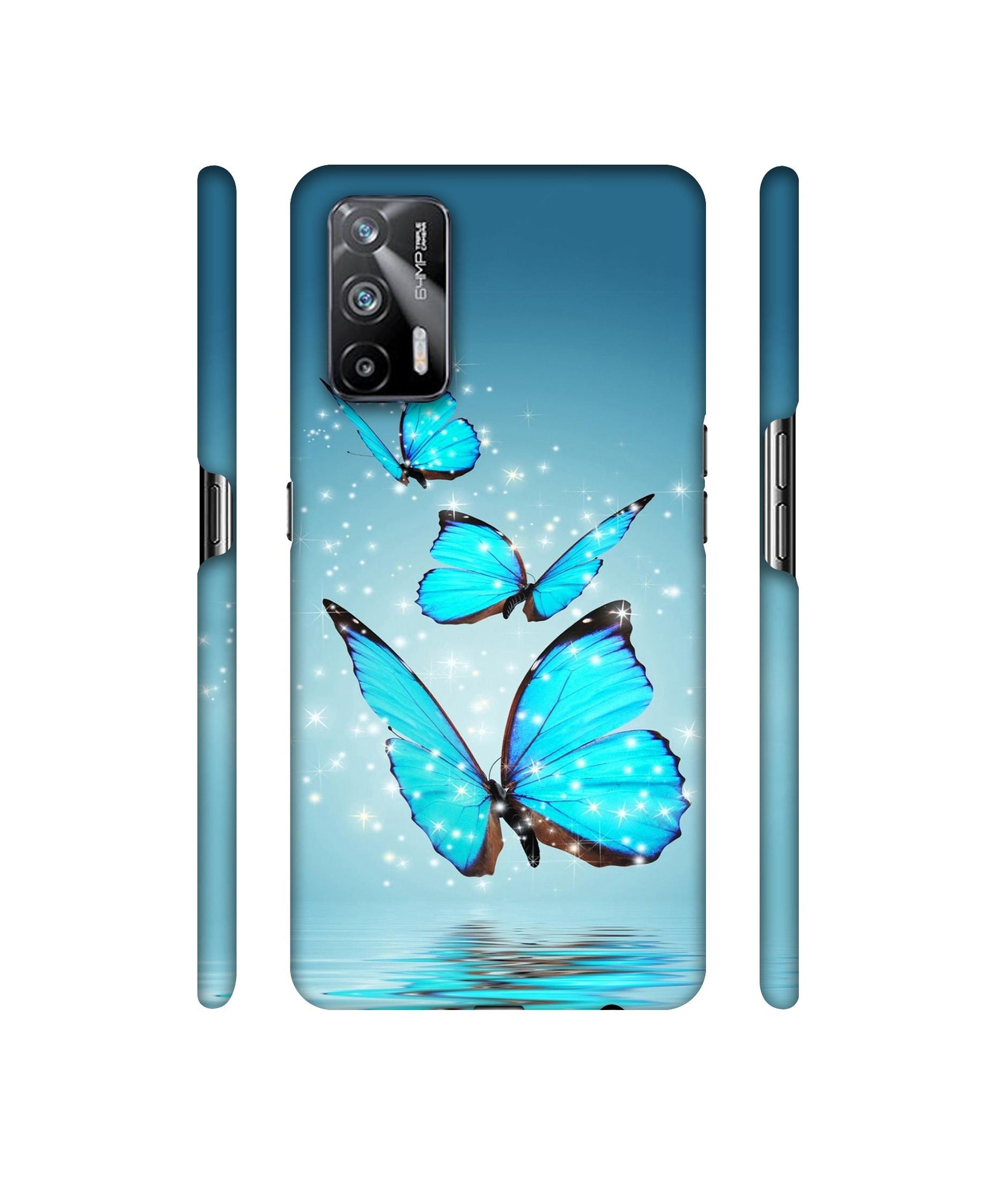 Flying Butterflies Designer Hard Back Cover for Realme X7 Max 5G / Realme GT 5G