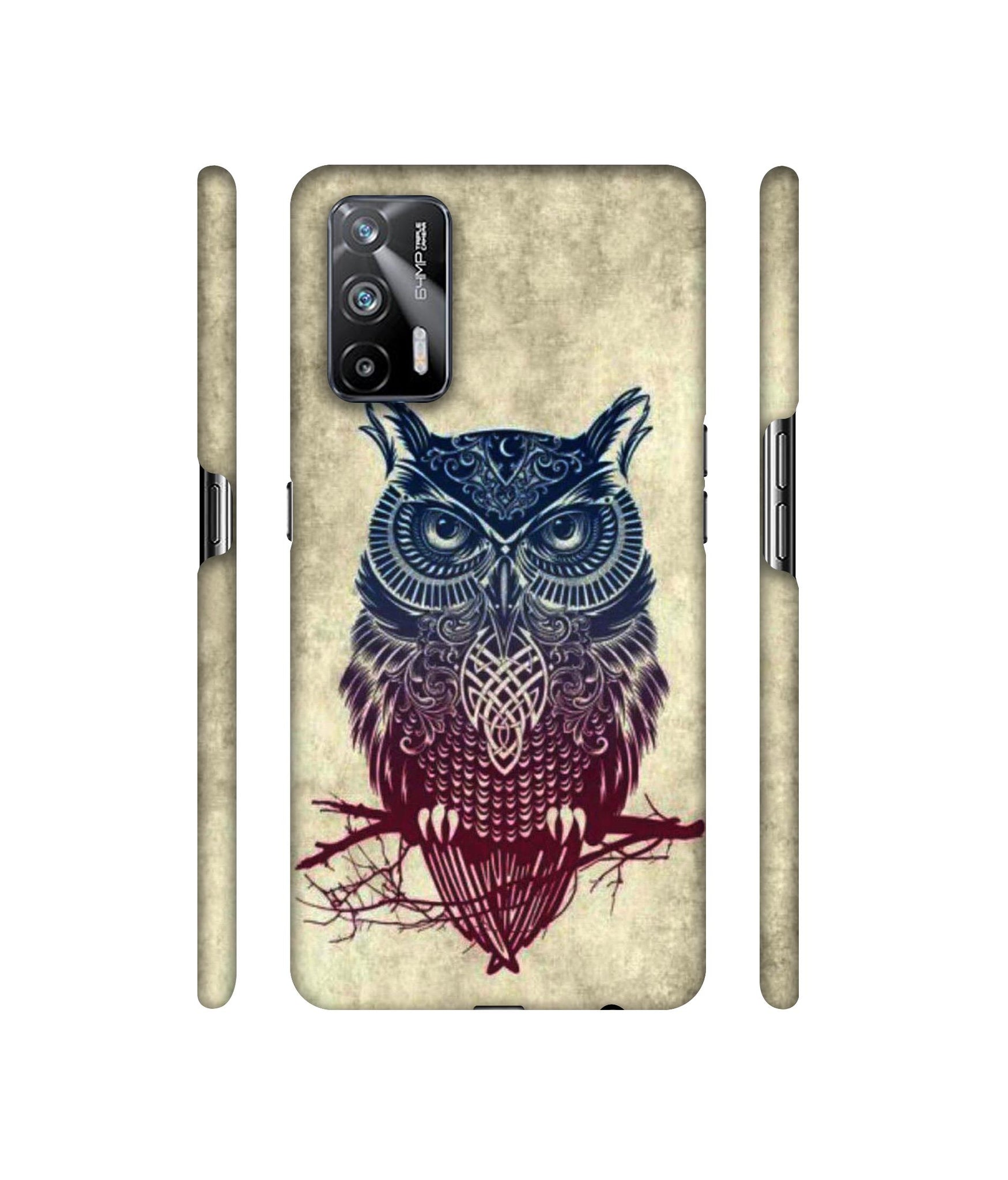 Owl Pattern Designer Hard Back Cover for Realme X7 Max 5G / Realme GT 5G