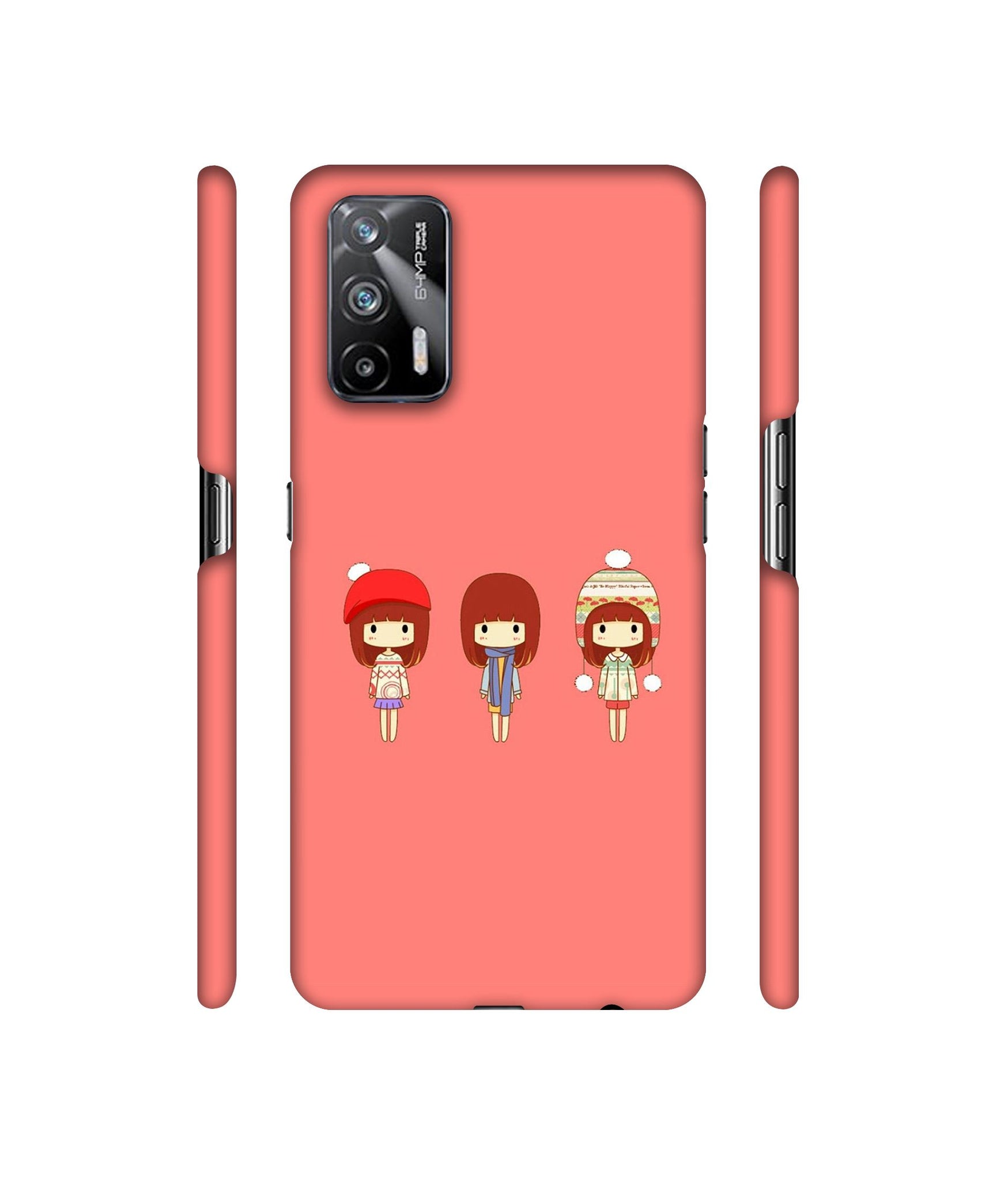 Cute Girls Designer Hard Back Cover for Realme X7 Max 5G / Realme GT 5G