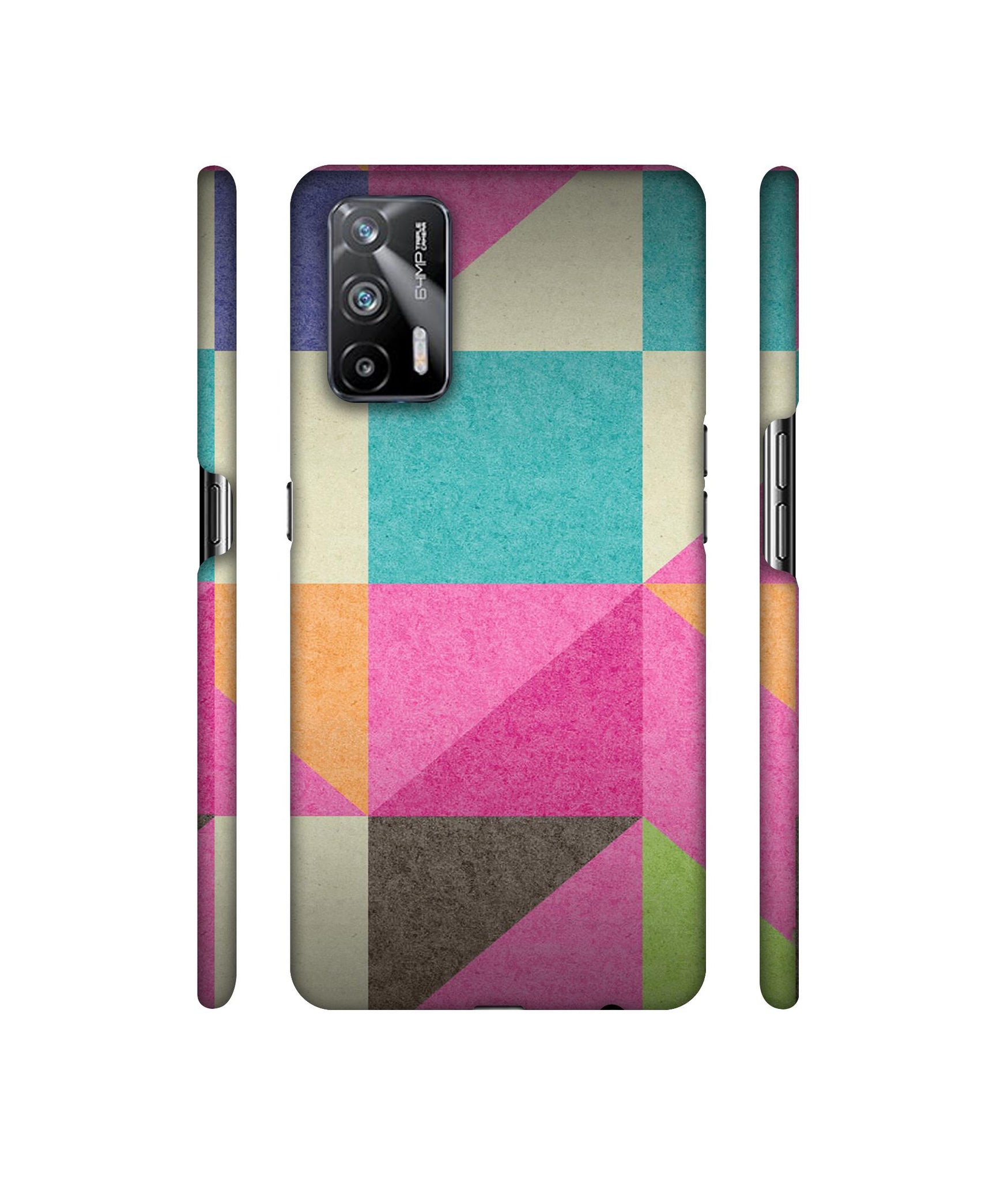 Pink Cyan Designer Hard Back Cover for Realme X7 Max 5G / Realme GT 5G