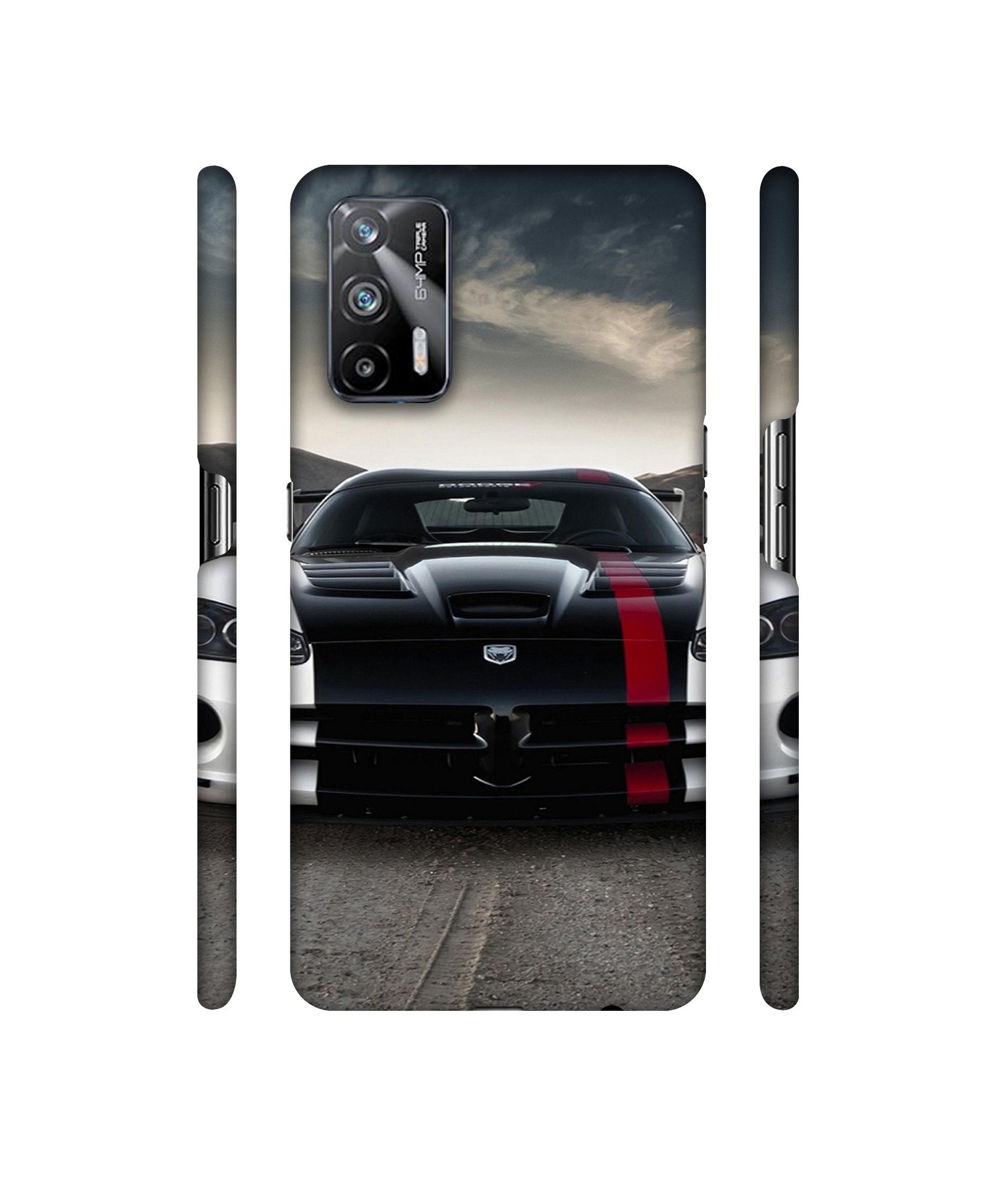 Sports Car Pattern Designer Hard Back Cover for Realme X7 Max 5G / Realme GT 5G