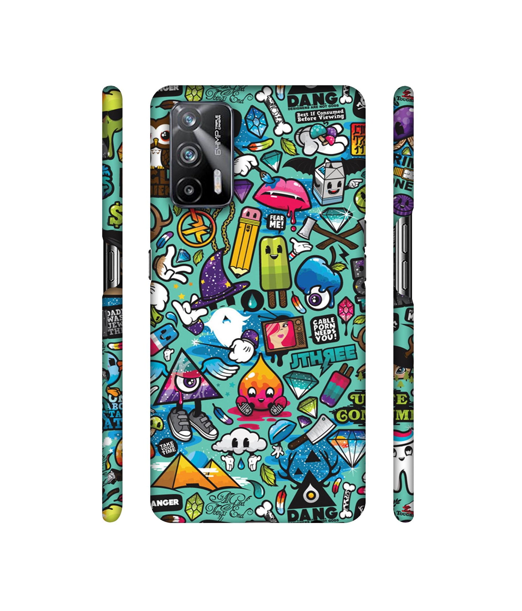 Crazy Designer Hard Back Cover for Realme X7 Max 5G / Realme GT 5G