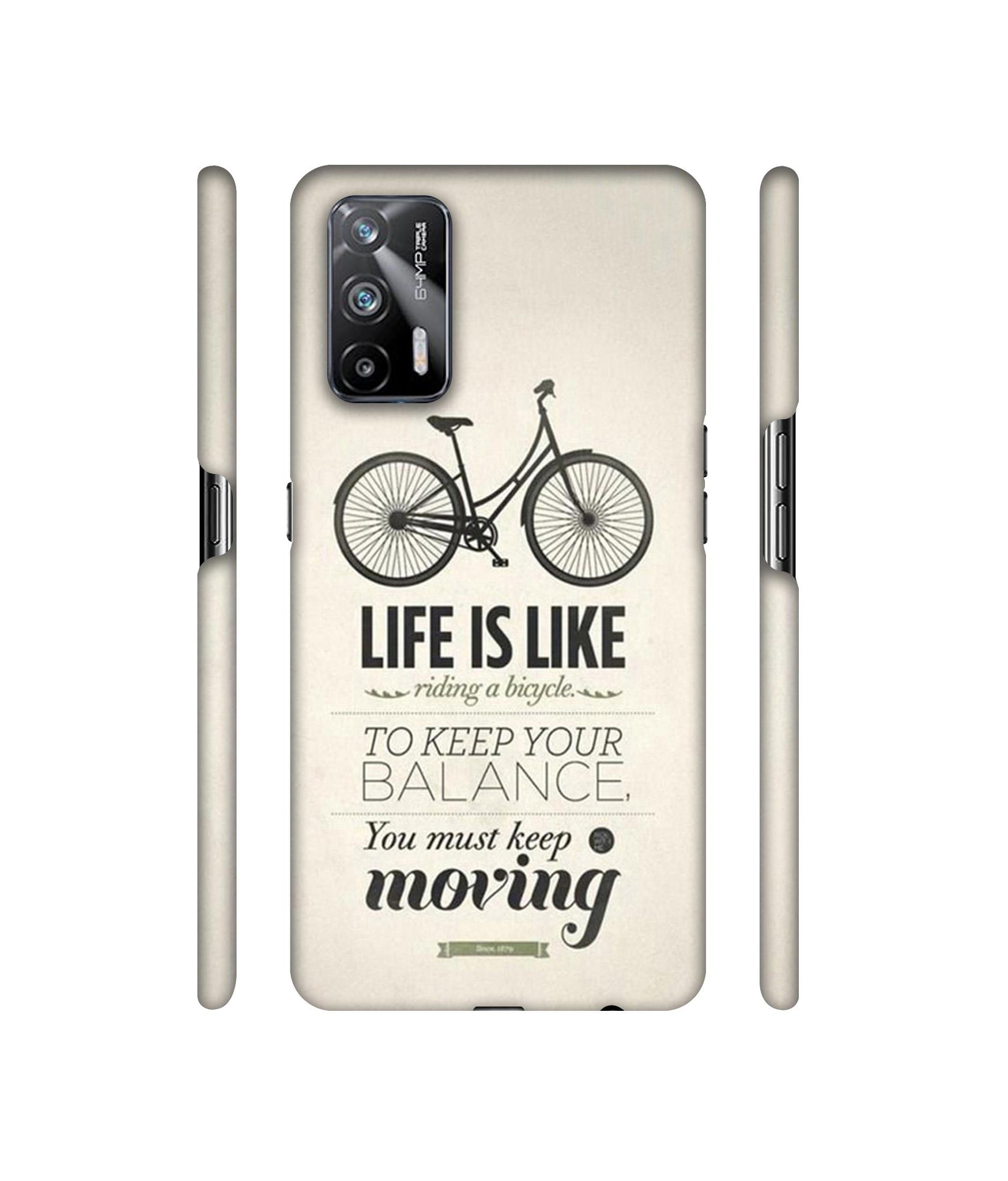 Life is Like Moving Designer Hard Back Cover for Realme X7 Max 5G / Realme GT 5G