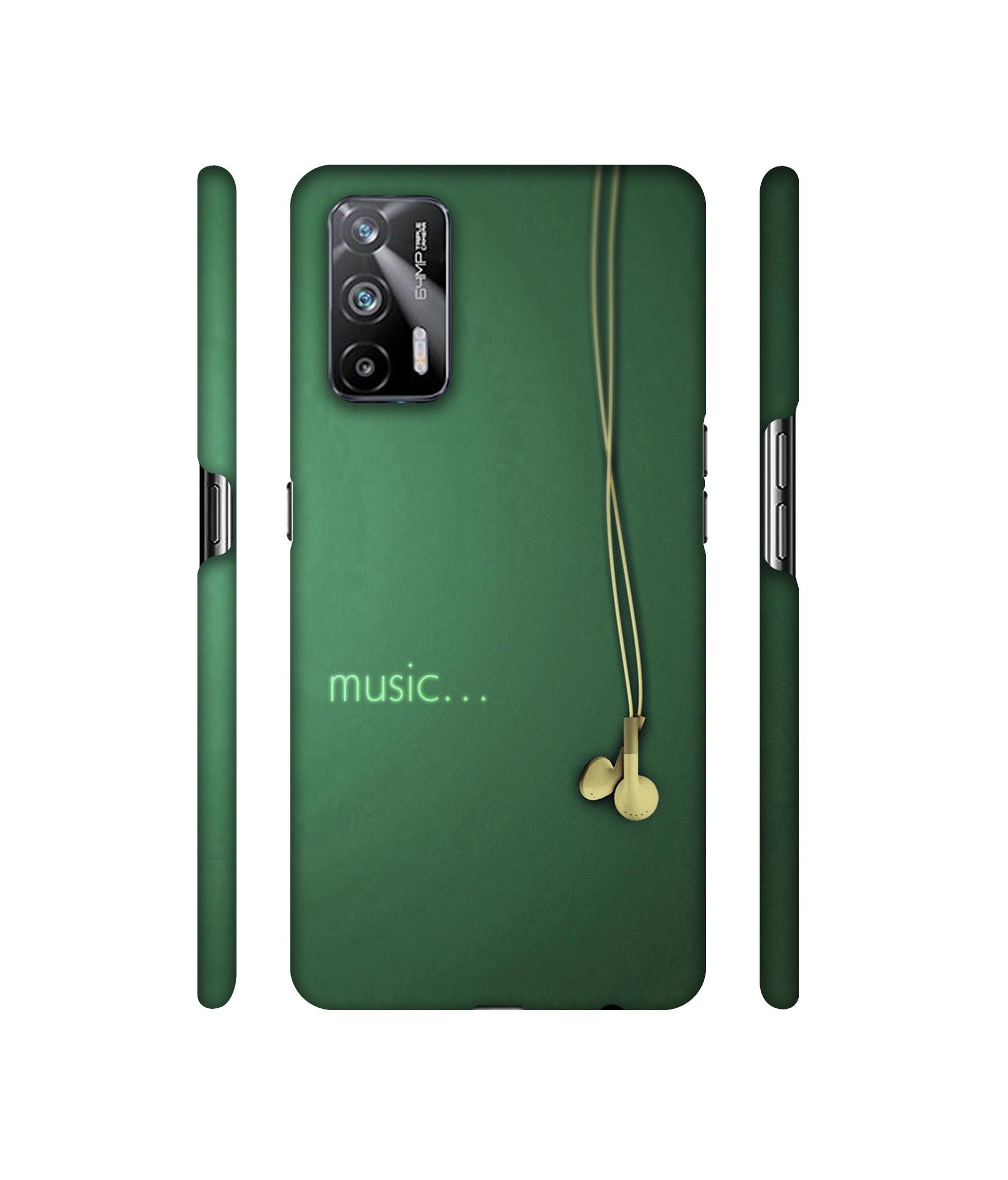 Headphone Music Designer Hard Back Cover for Realme X7 Max 5G / Realme GT 5G