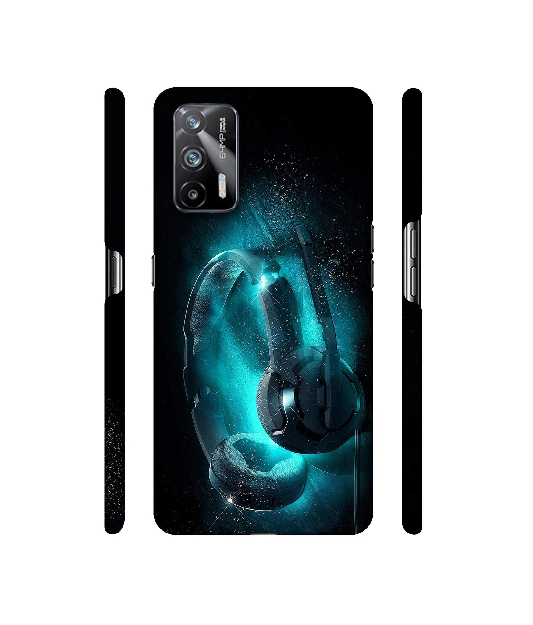 Cool Headphone Designer Hard Back Cover for Realme X7 Max 5G / Realme GT 5G