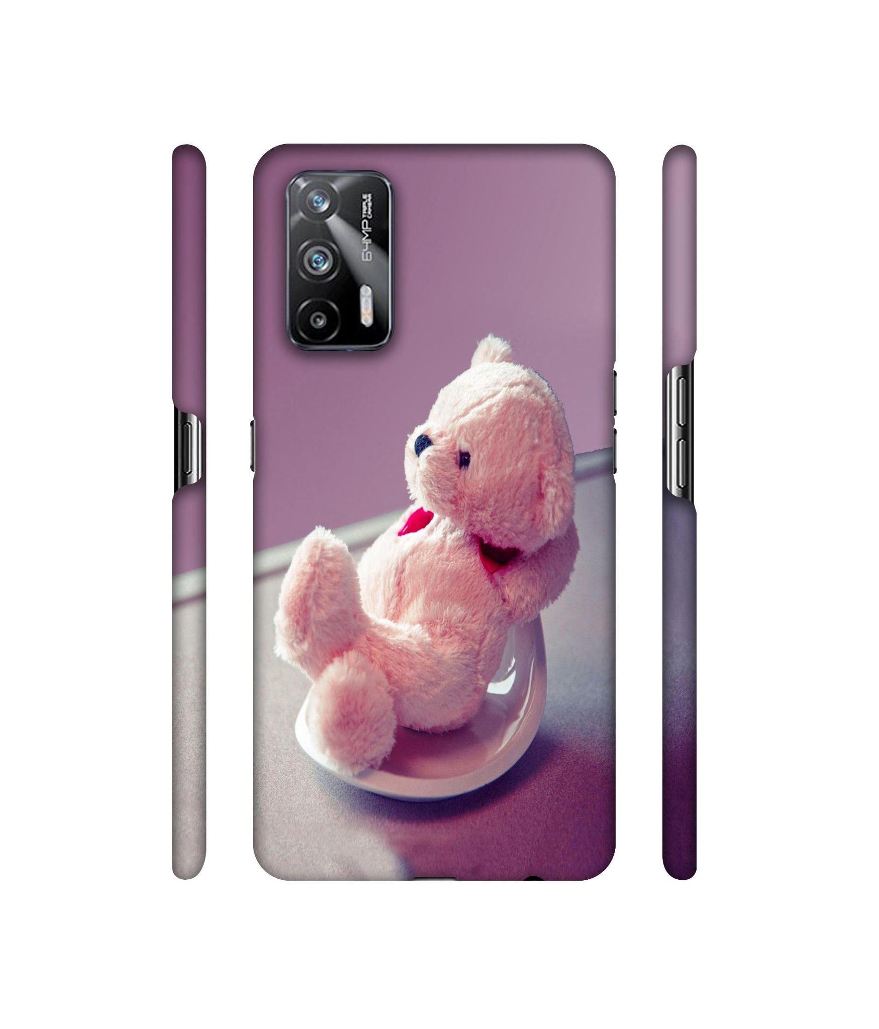 Cute Teddy Bear Designer Hard Back Cover for Realme X7 Max 5G / Realme GT 5G