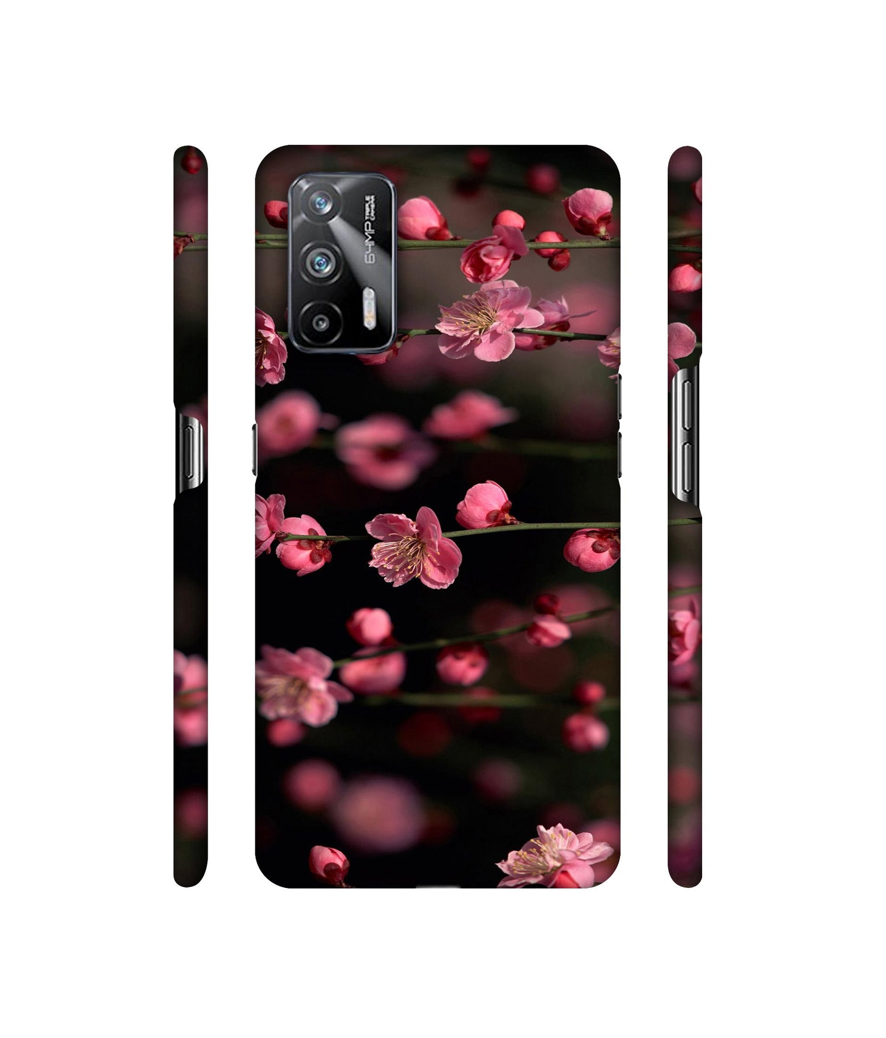 Pink Flowers Designer Hard Back Cover for Realme X7 Max 5G / Realme GT 5G