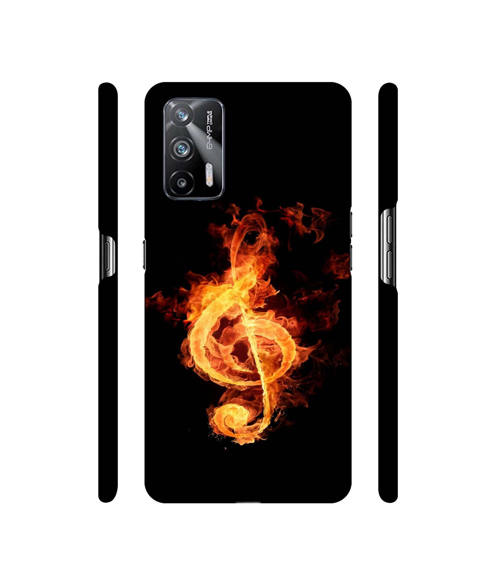 Fire Note Designer Hard Back Cover for Realme X7 Max 5G / Realme GT 5G