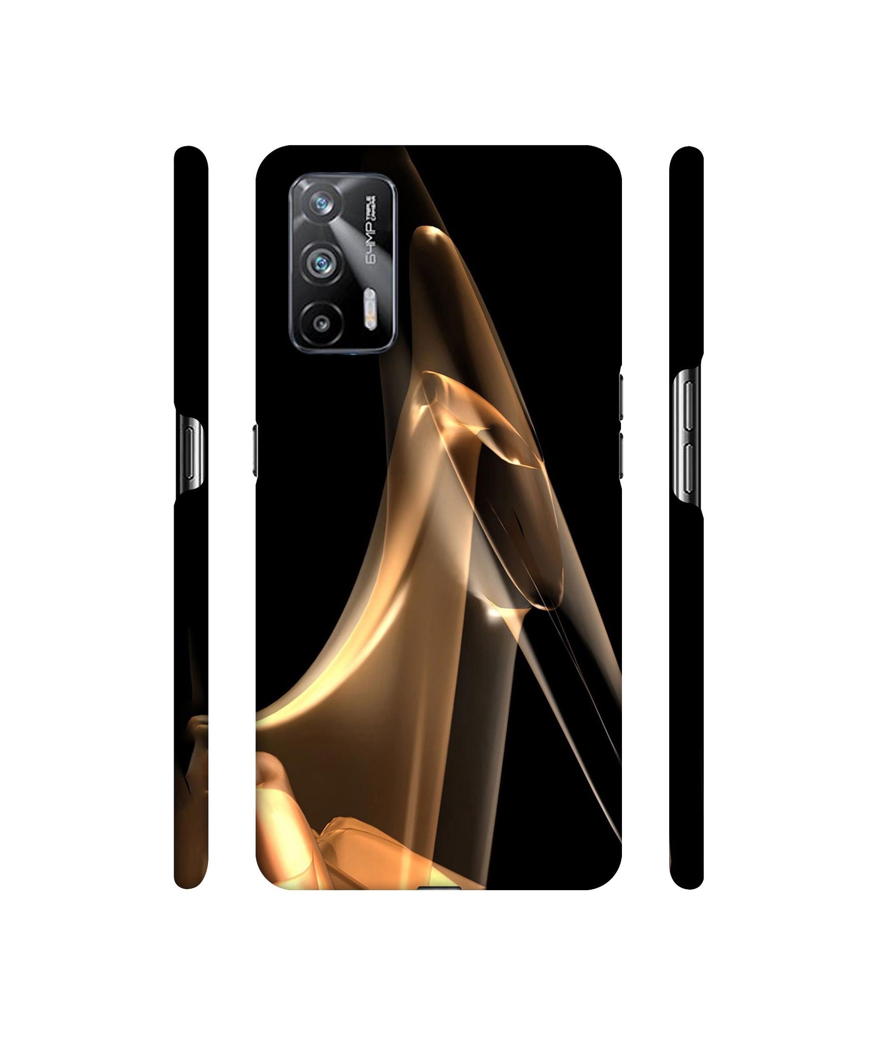 Gold Smoke Designer Hard Back Cover for Realme X7 Max 5G / Realme GT 5G