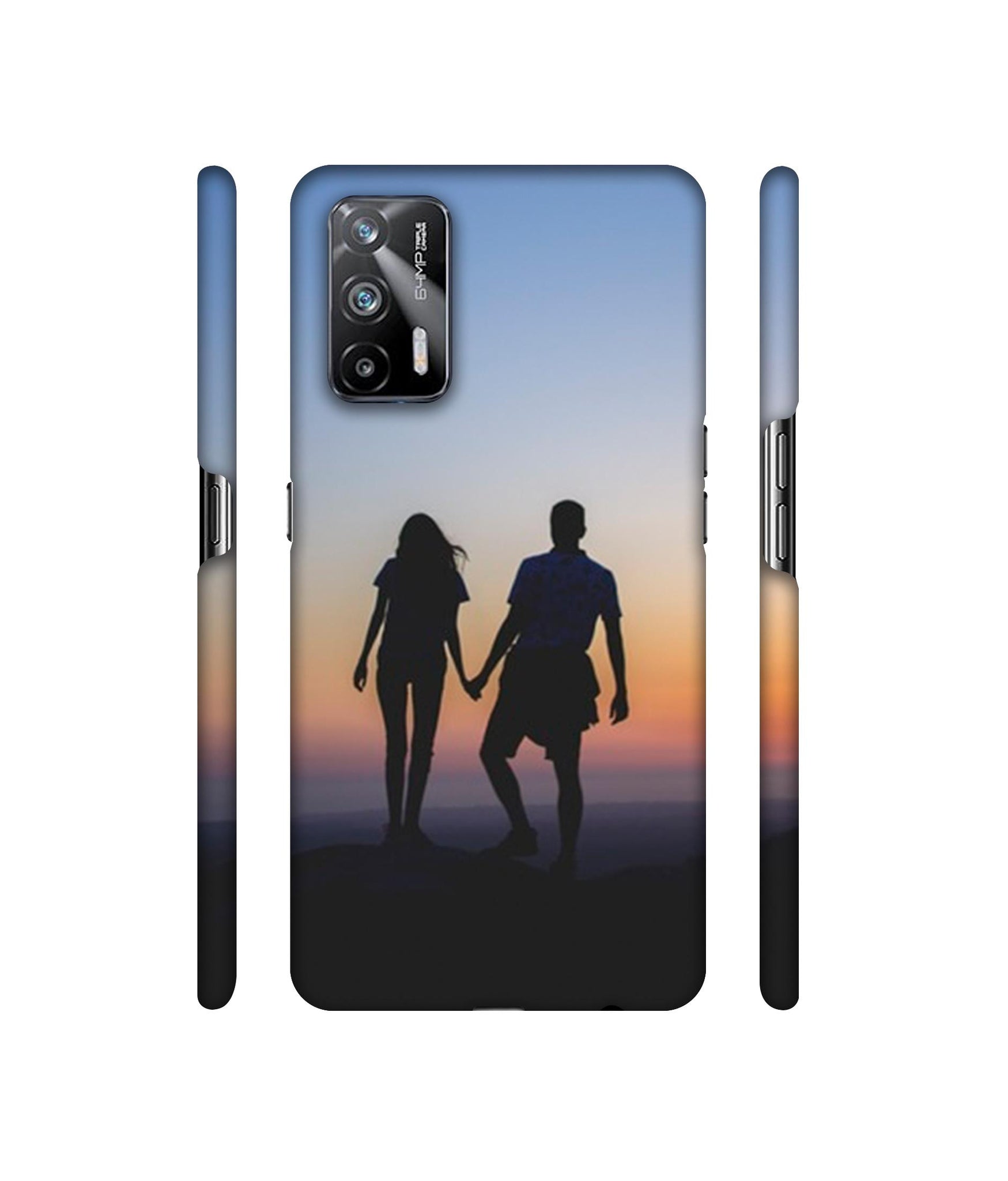 Couple On Beach Designer Hard Back Cover for Realme X7 Max 5G / Realme GT 5G
