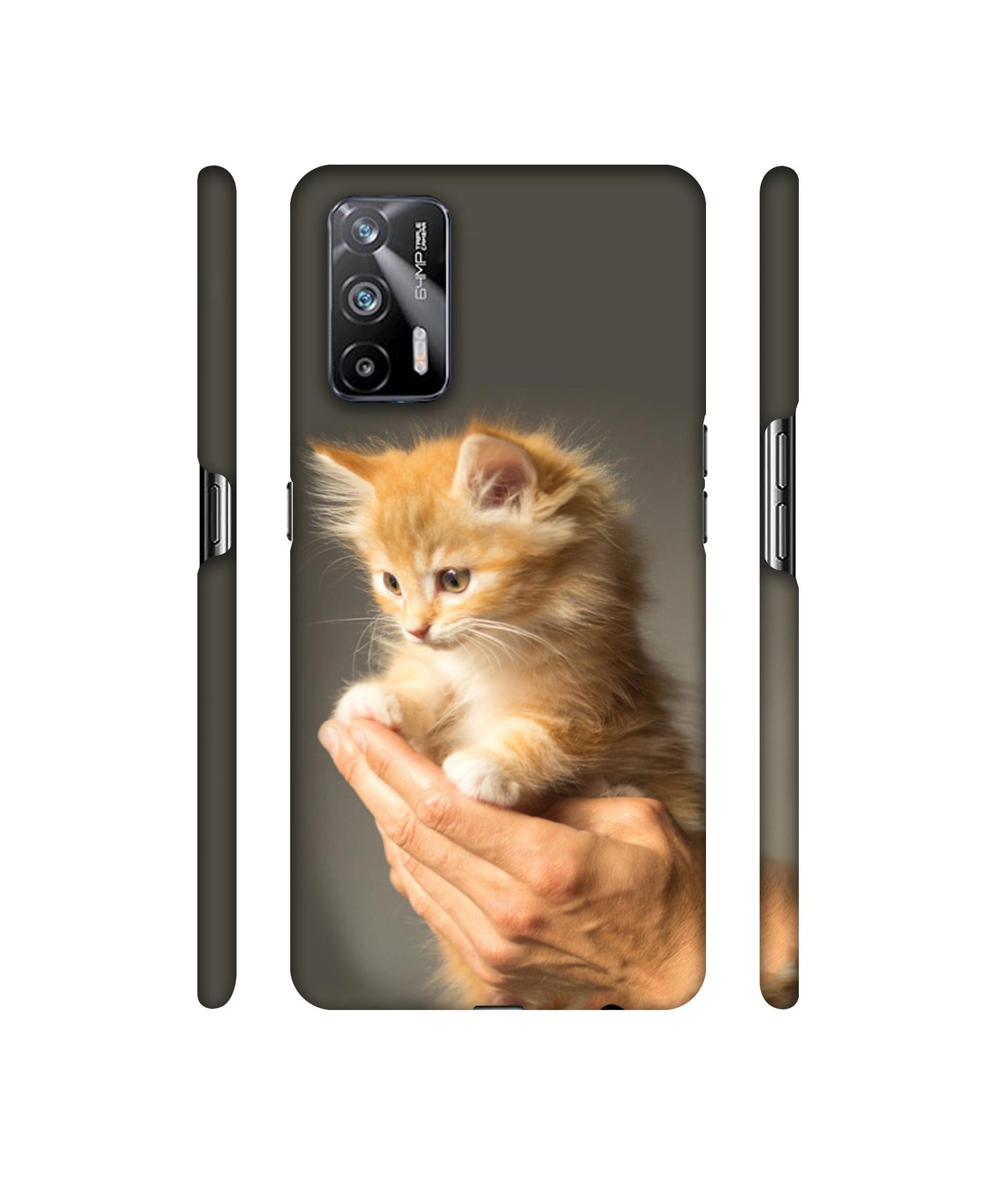 Cute Kitten Designer Hard Back Cover for Realme X7 Max 5G / Realme GT 5G