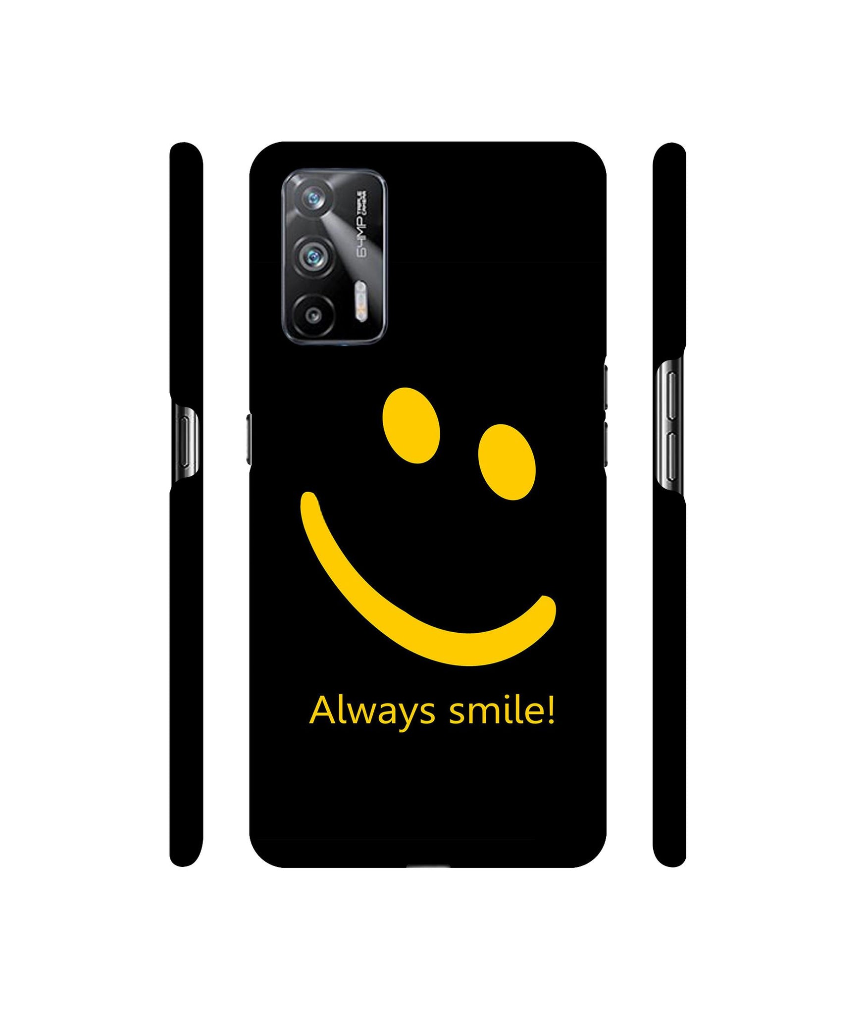 Always Smile Quote Designer Hard Back Cover for Realme X7 Max 5G / Realme GT 5G
