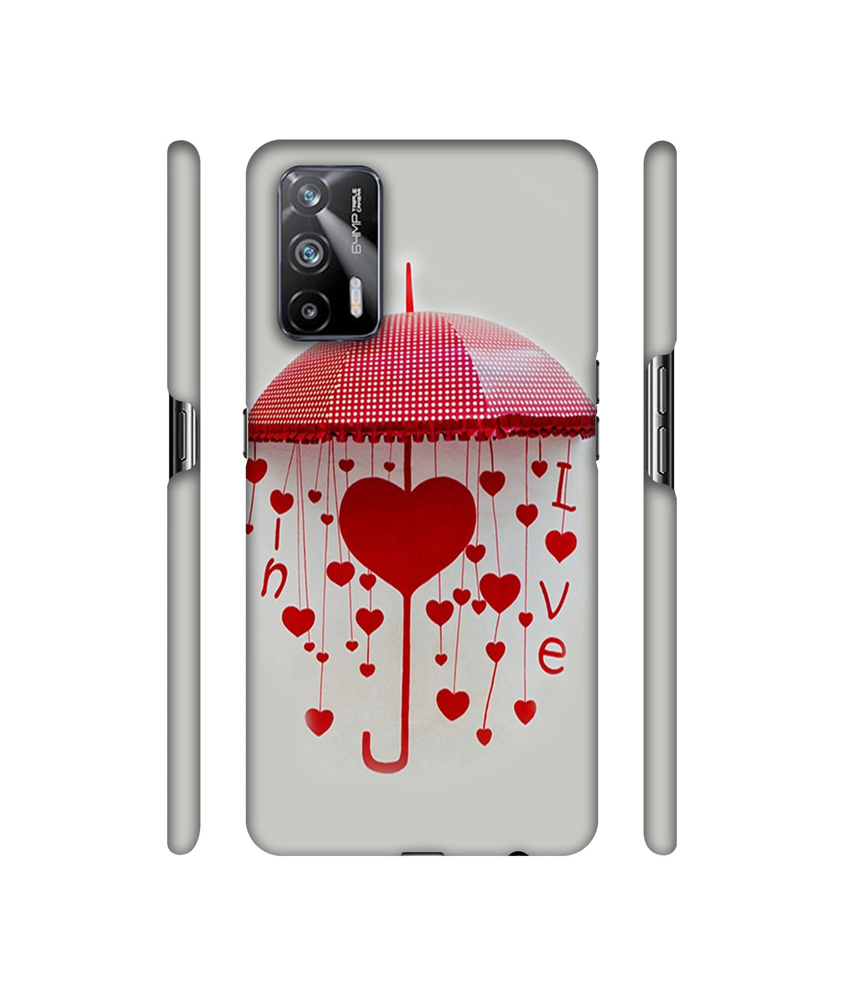 Love Heart Designer Hard Back Cover for Realme X7 Max 5G / Realme GT 5G