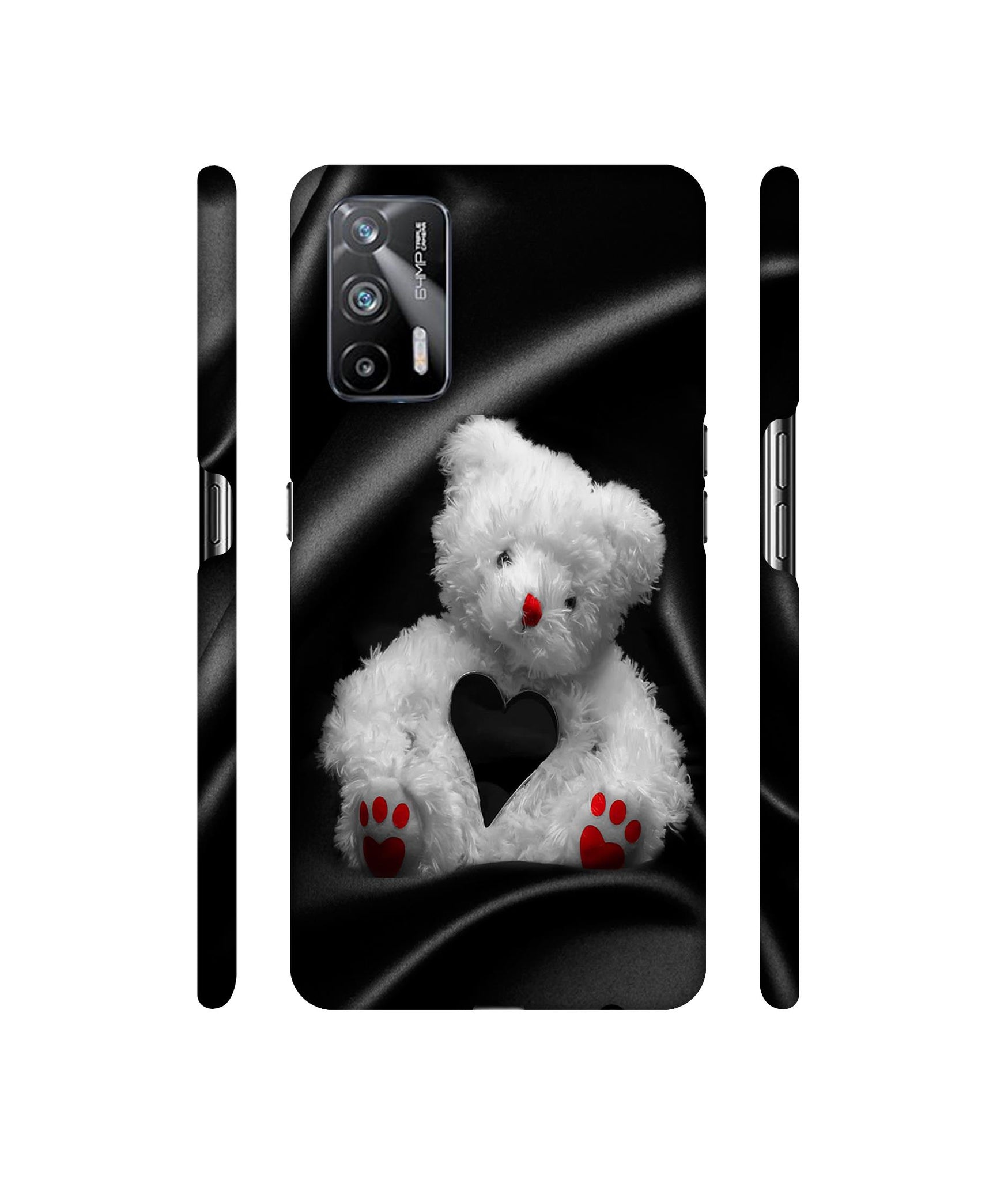 White Teddy Bear Designer Hard Back Cover for Realme X7 Max 5G / Realme GT 5G
