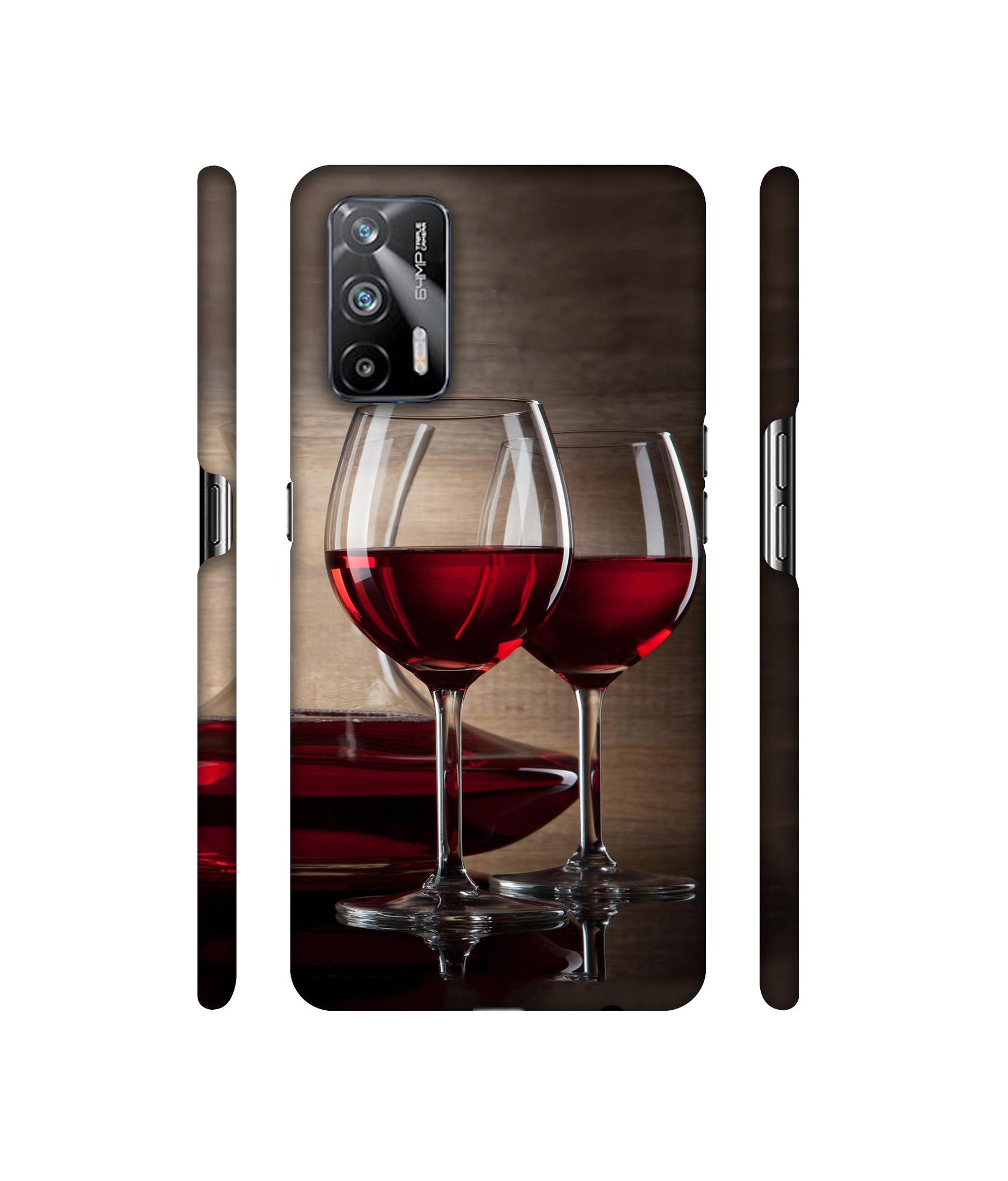 Wine Glass Designer Hard Back Cover for Realme X7 Max 5G / Realme GT 5G