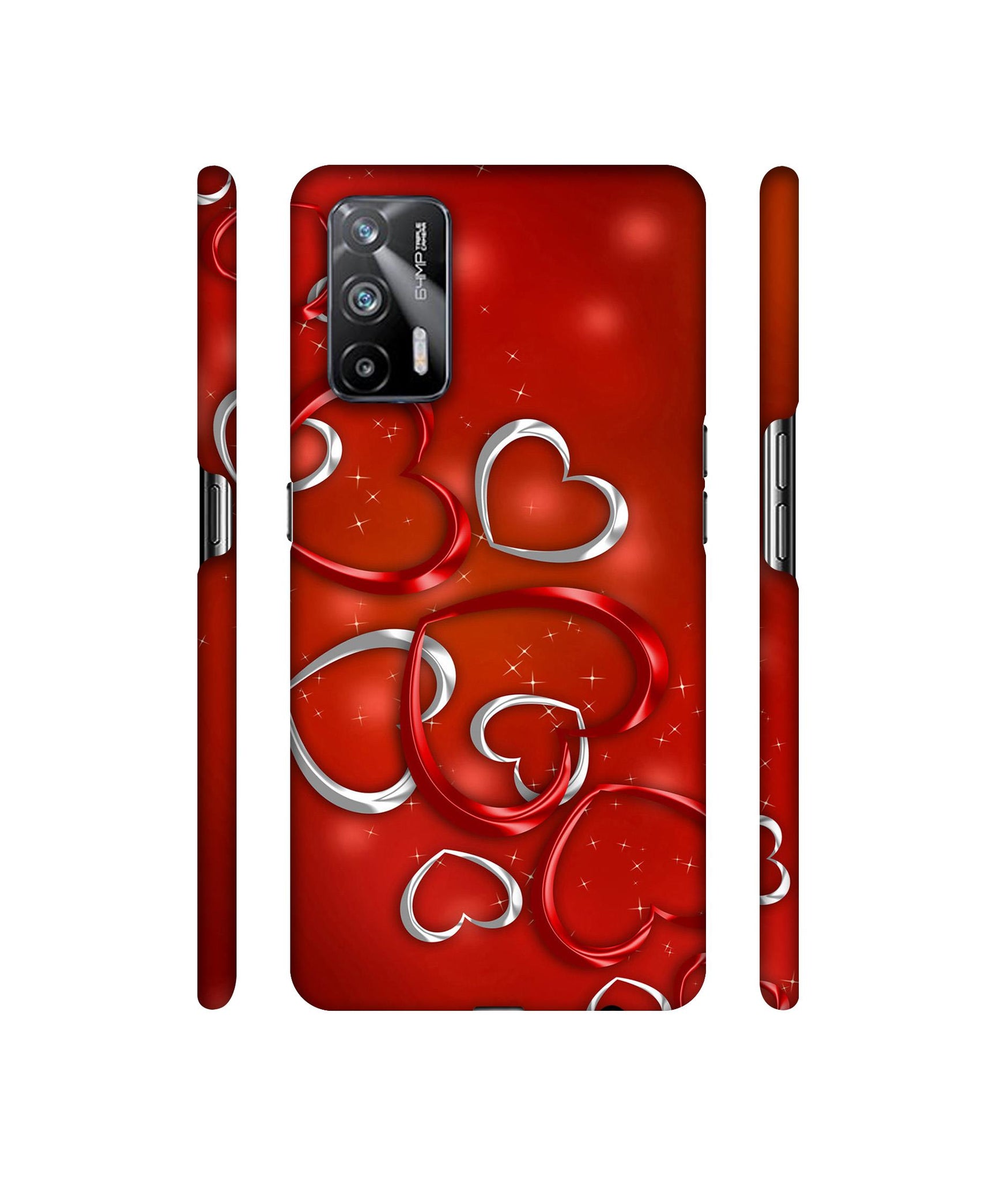 Hearts Designer Hard Back Cover for Realme X7 Max 5G / Realme GT 5G