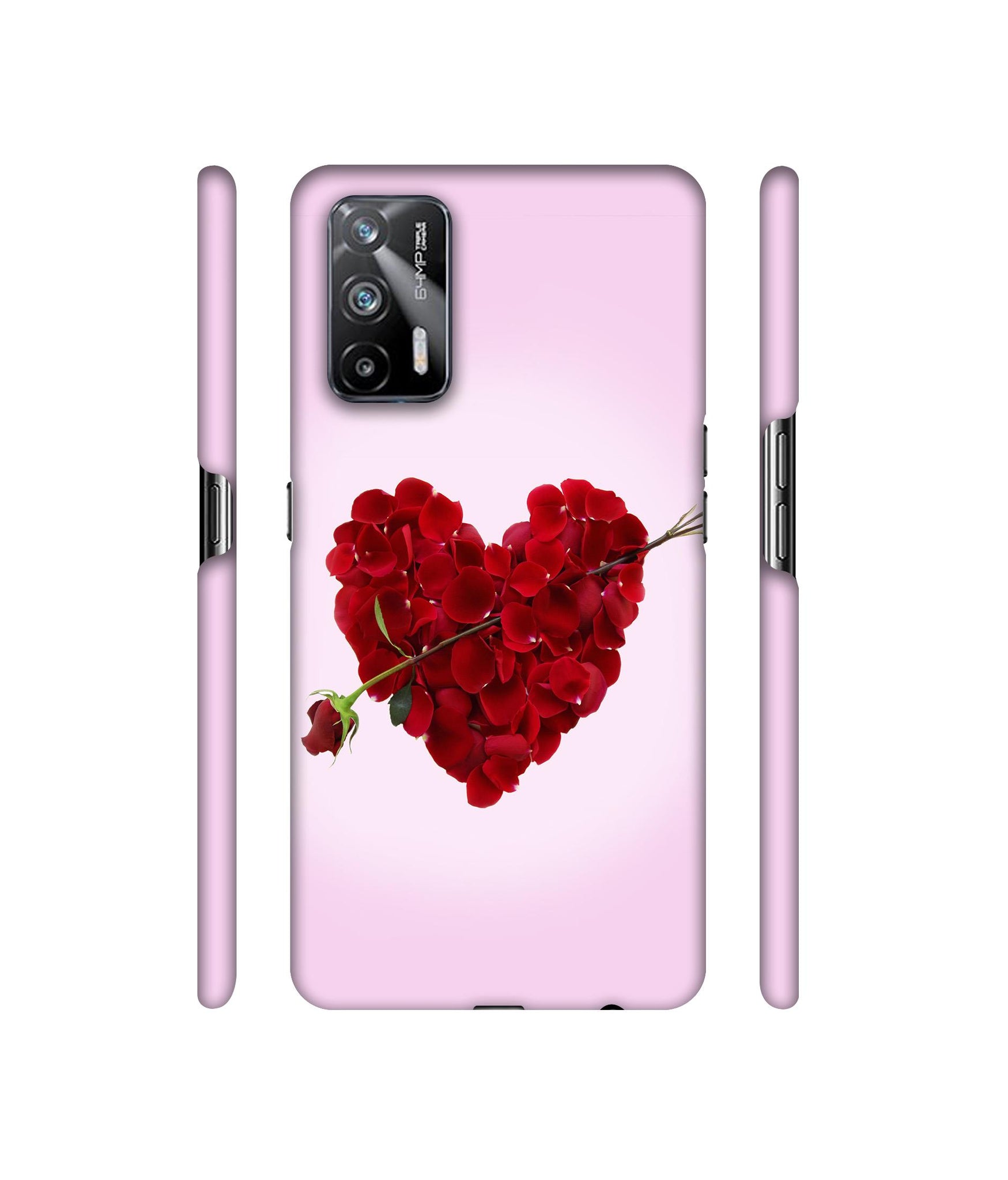 Heart Flower Designer Hard Back Cover for Realme X7 Max 5G / Realme GT 5G