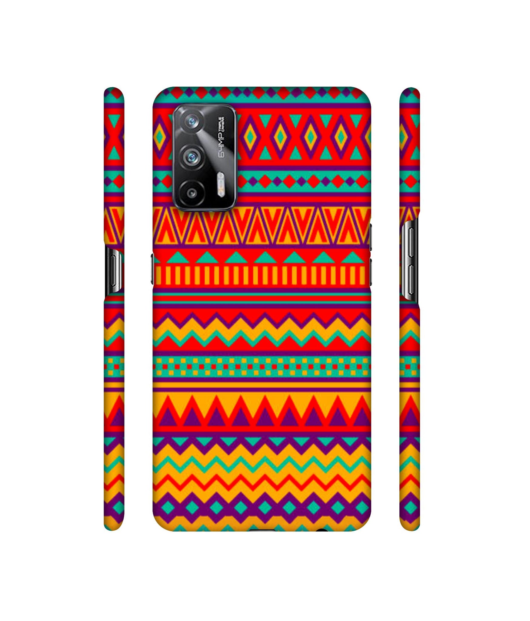 Multicolor Rangoli Art Designer Hard Back Cover for Realme X7 Max 5G / Realme GT 5G