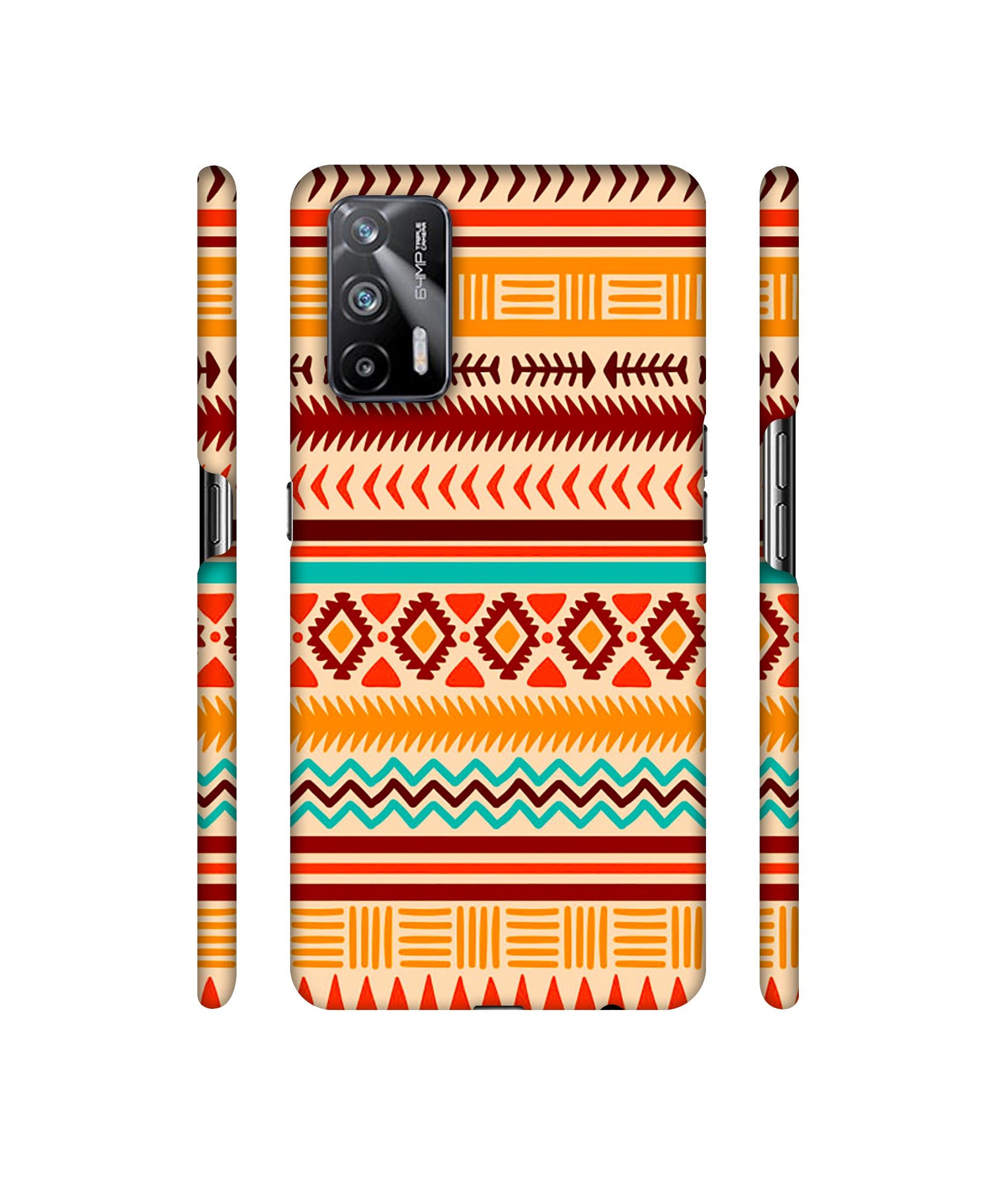 Marathi Rangoli Art Designer Hard Back Cover for Realme X7 Max 5G / Realme GT 5G