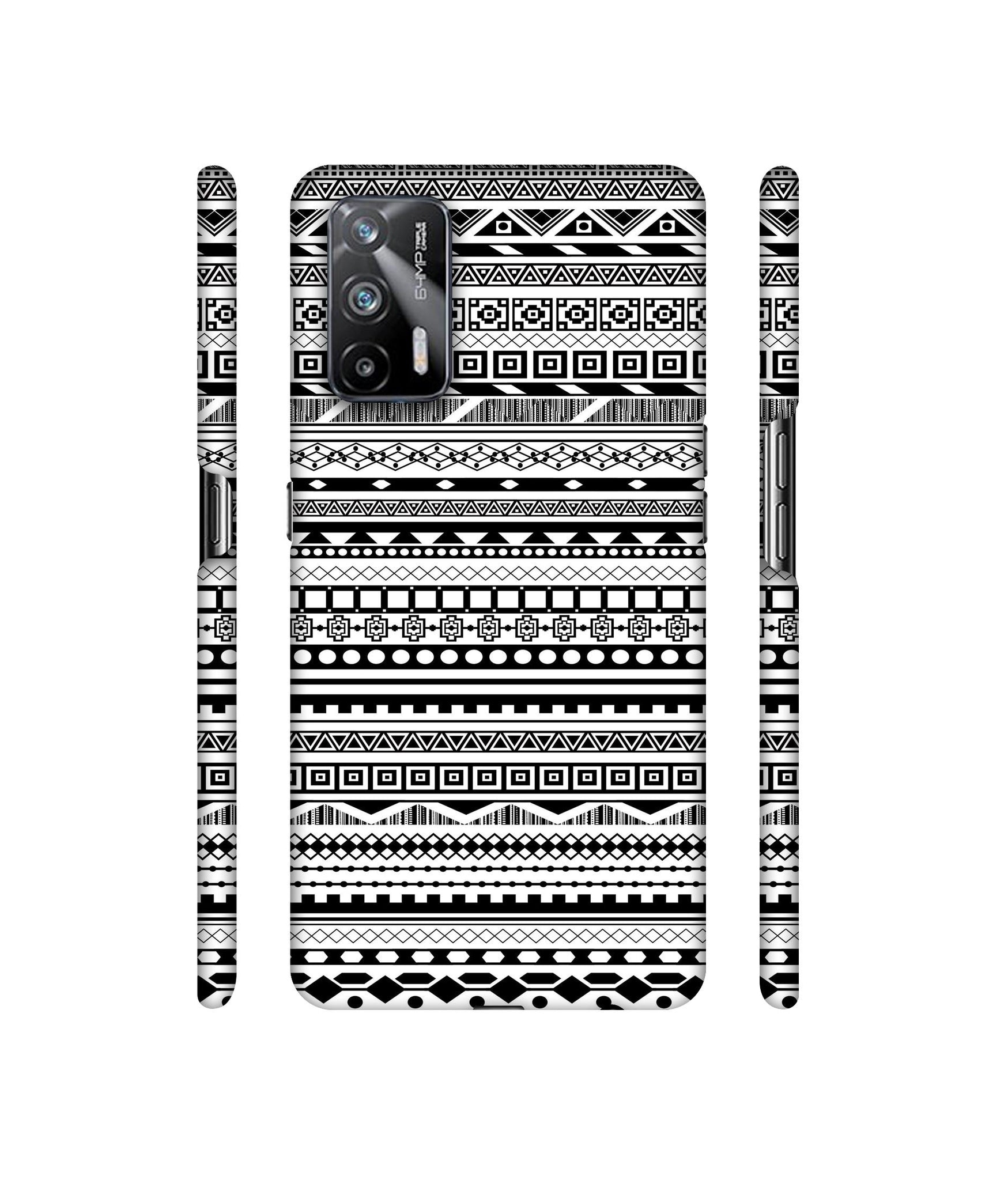 Black & White Patterns Designer Hard Back Cover for Realme X7 Max 5G / Realme GT 5G